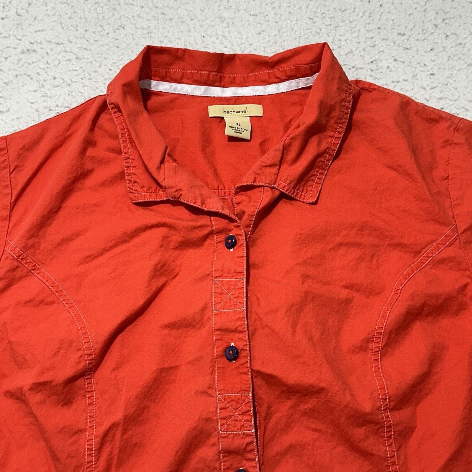 Other Bechamel Women's XL Button Down Collared Shirt Pink Top Size XL / US 12-14 / IT 48-50 - 2 Thumbnail