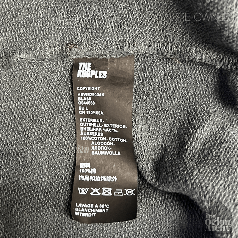 The Kooples he Kooples 100% Wild Oversized Pullover Hoodie Charcoal Gray Size US L / EU 52-54 / 3 - 4 Thumbnail