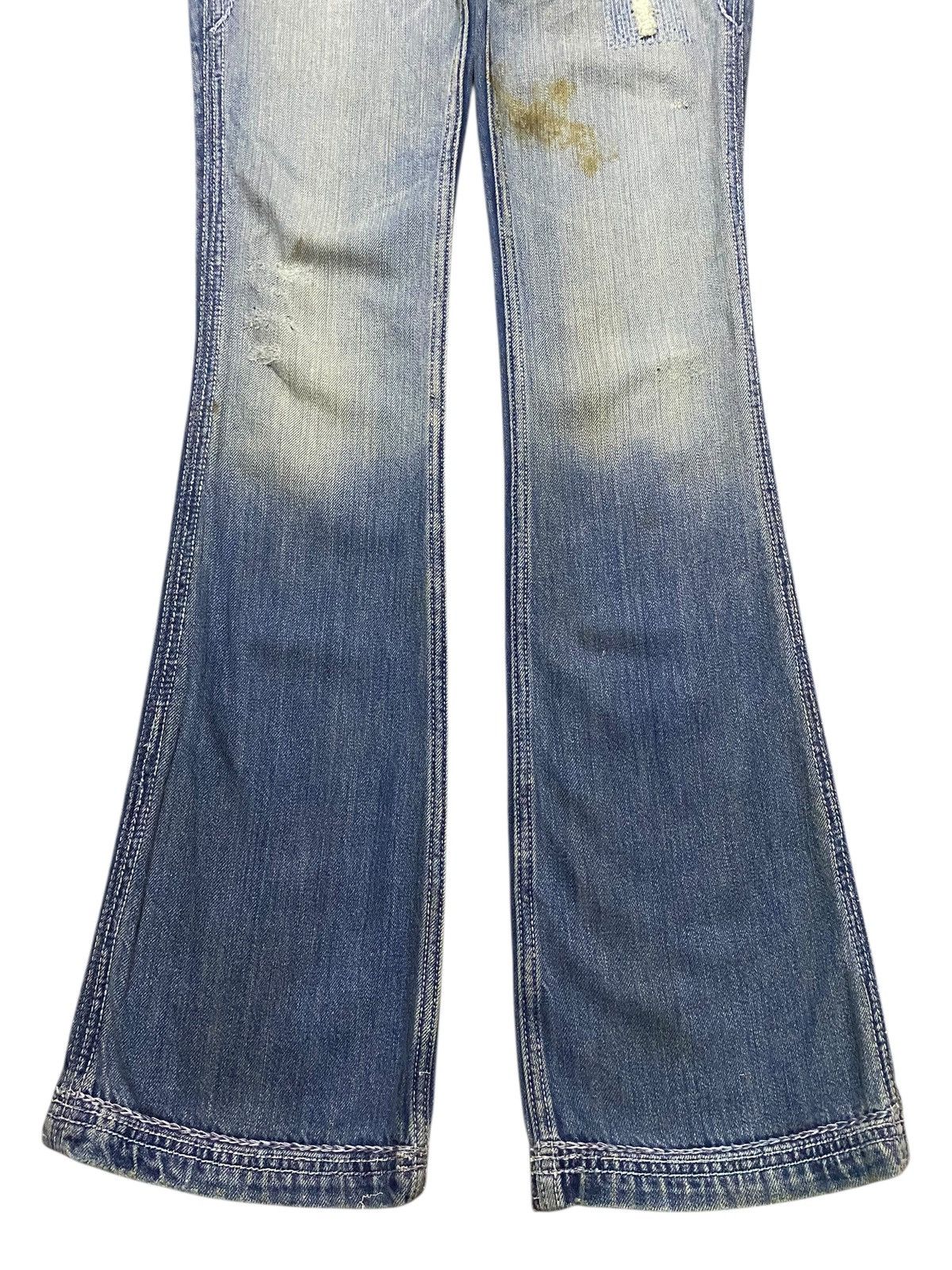 If Six Was Nine Japanese Brand Elvis Distressed Embroidery Flare Jeans Size 27" / US 4 / IT 40 - 5 Thumbnail
