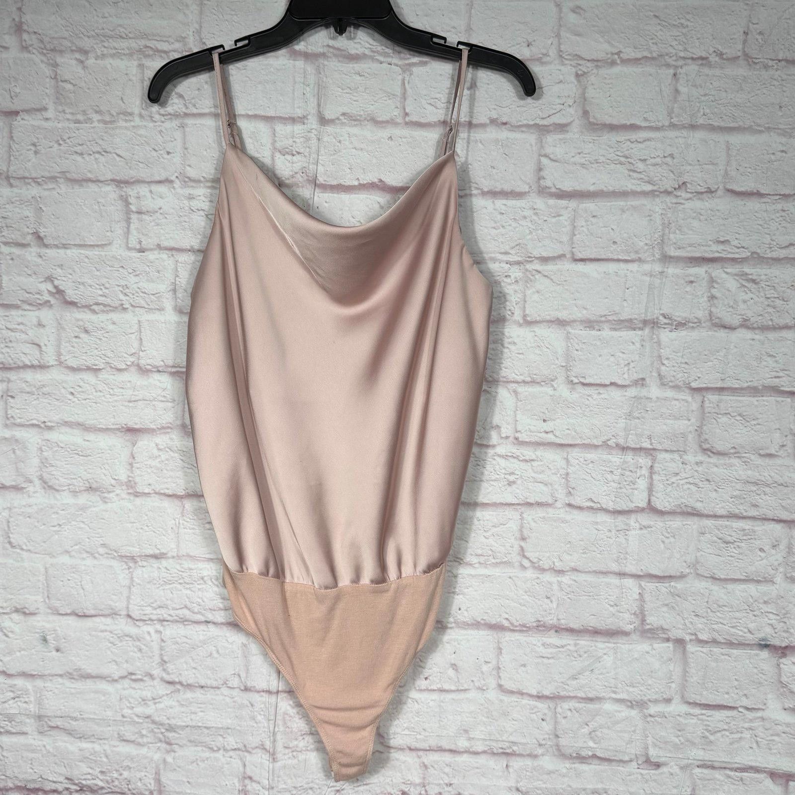 Other Light Pink Satin and Jersey Bodysuit with Cowl Neck Medium Size M / US 6-8 / IT 42-44 - 1 Thumbnail
