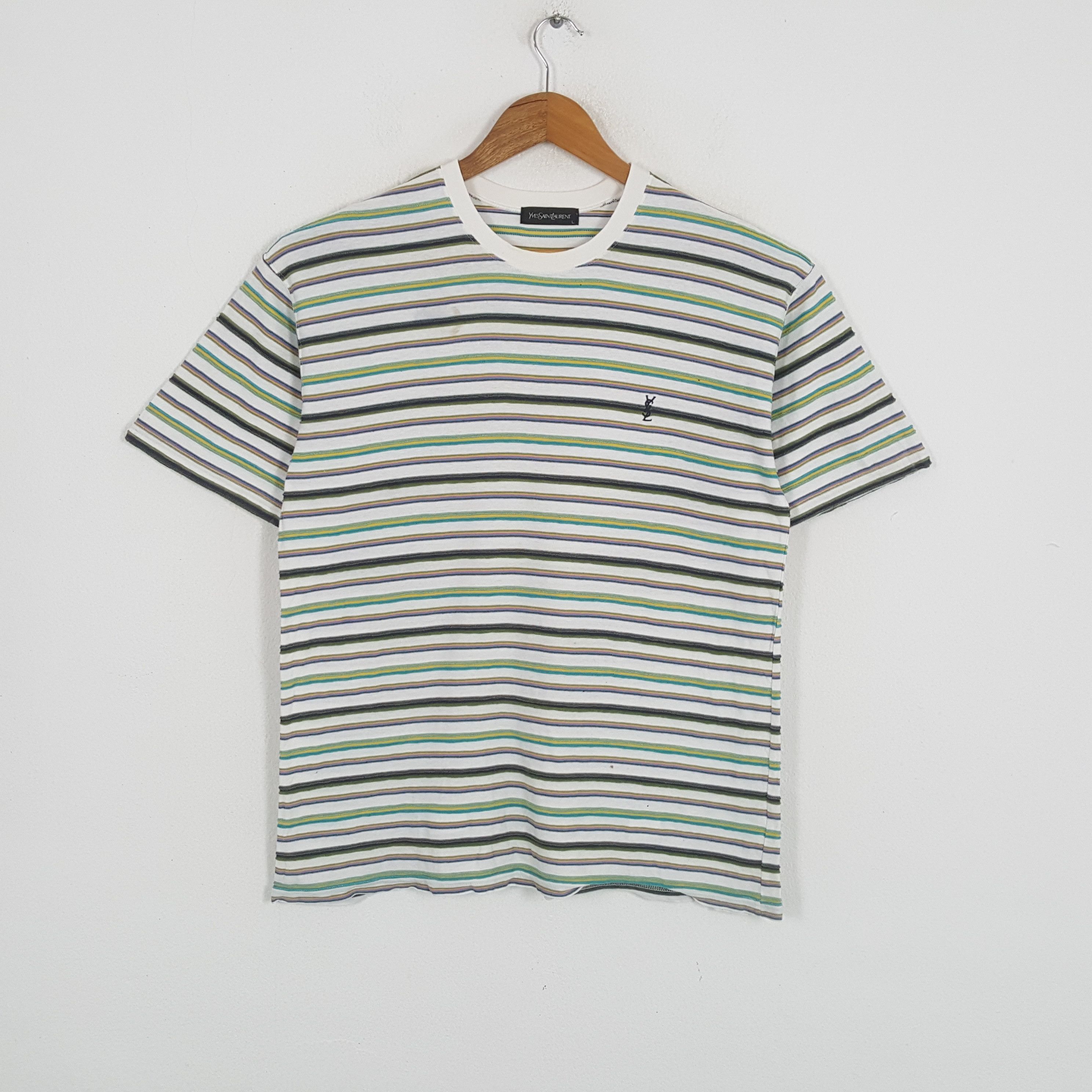 Japanese Brand × Vintage × Yves Saint Laurent Vintage YVES SAINT LAURENT Italian Fashion Brand T-Shirts Size US L / EU 52-54 / 3 - 1 Thumbnail