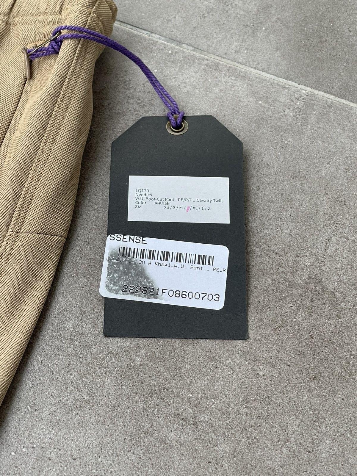 Needles !DS! DS23 Needles Butterfly W.U Boot Cut Khaki Track Pants Size 34" / US 12 / IT 48 - 23 Thumbnail