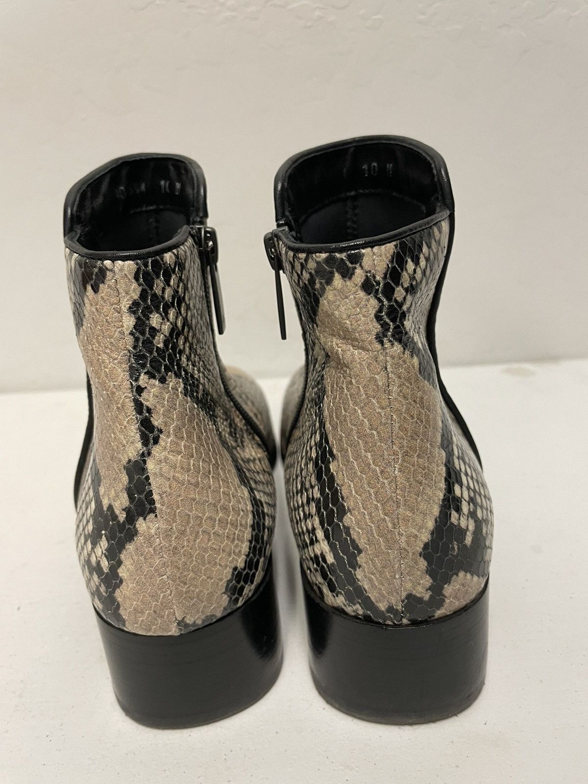 Aquatalia FUOCO Water Resistant Booitie in Snake Print Size US 10 / IT 40 - 6 Thumbnail