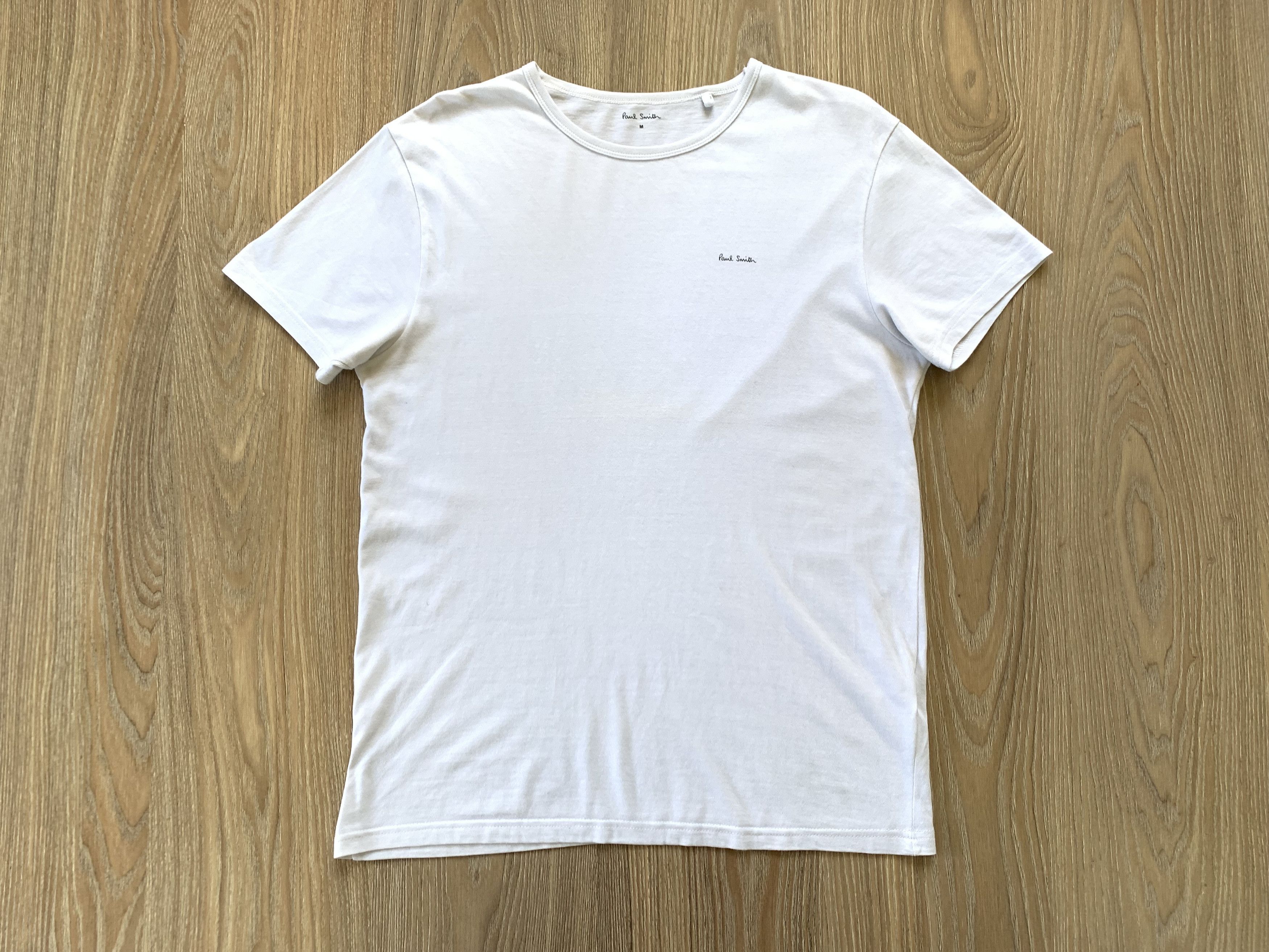 Designer × Paul Smith Paul Smith White Cotton Basic T Shirt Size US M / EU 48-50 / 2 - 2 Thumbnail