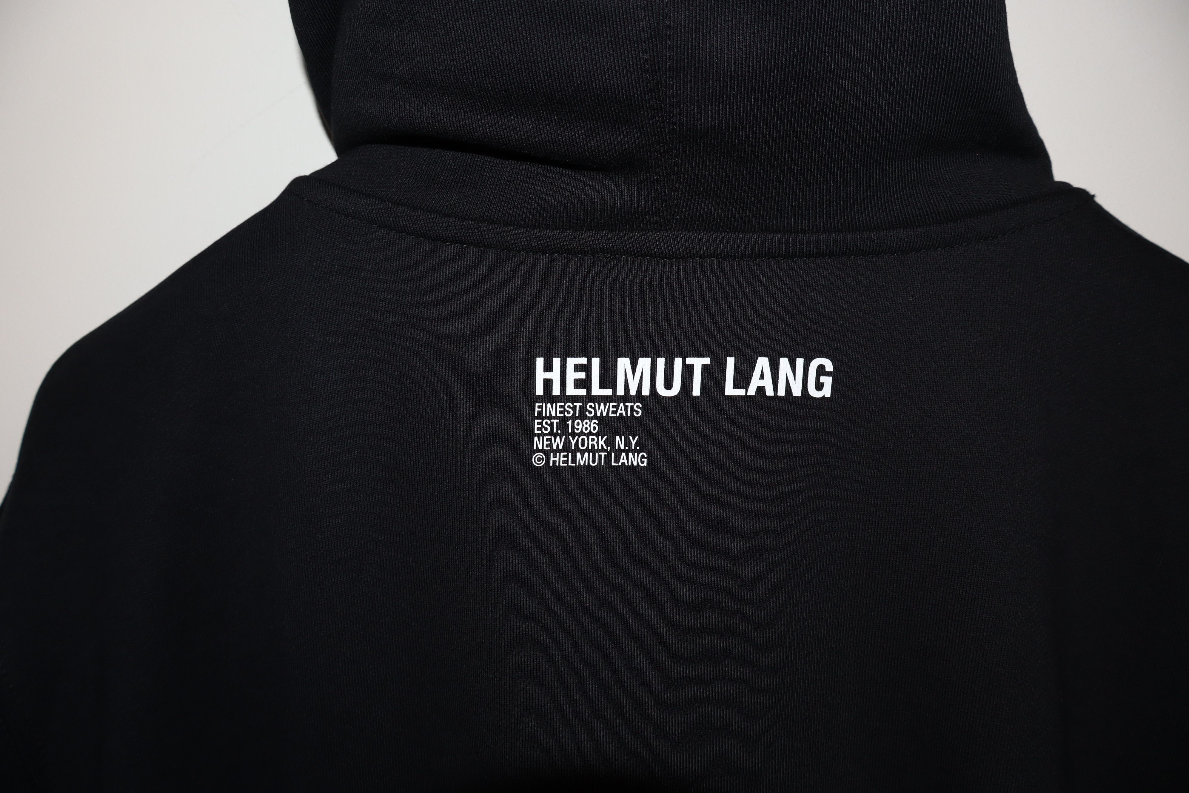Helmut Lang distorted logo print hoodie Size US L / EU 52-54 / 3 - 7 Thumbnail