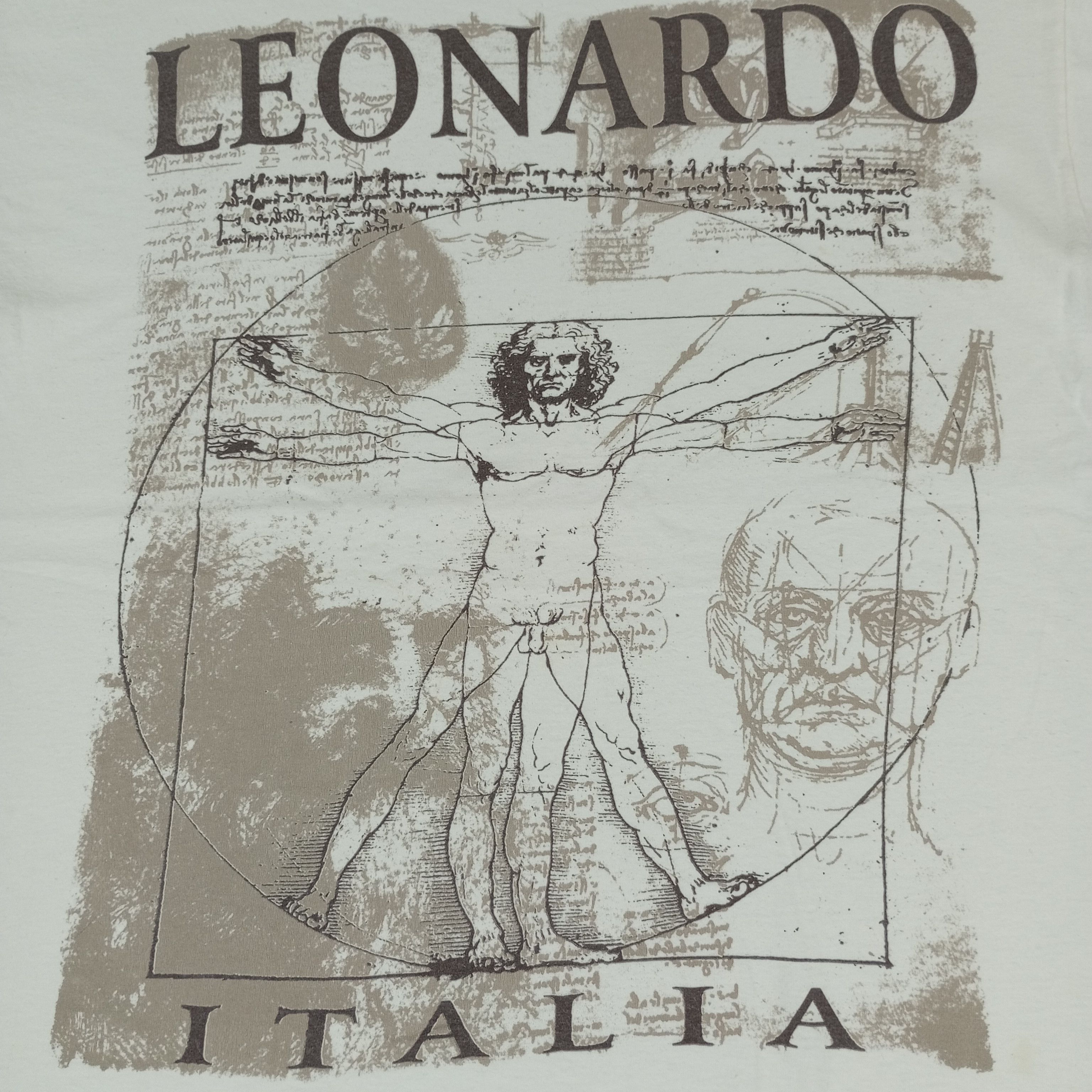 Vintage Leonardo Da Vinci Art Design Style Tshirt Size US L / EU 52-54 / 3 - 2 Thumbnail