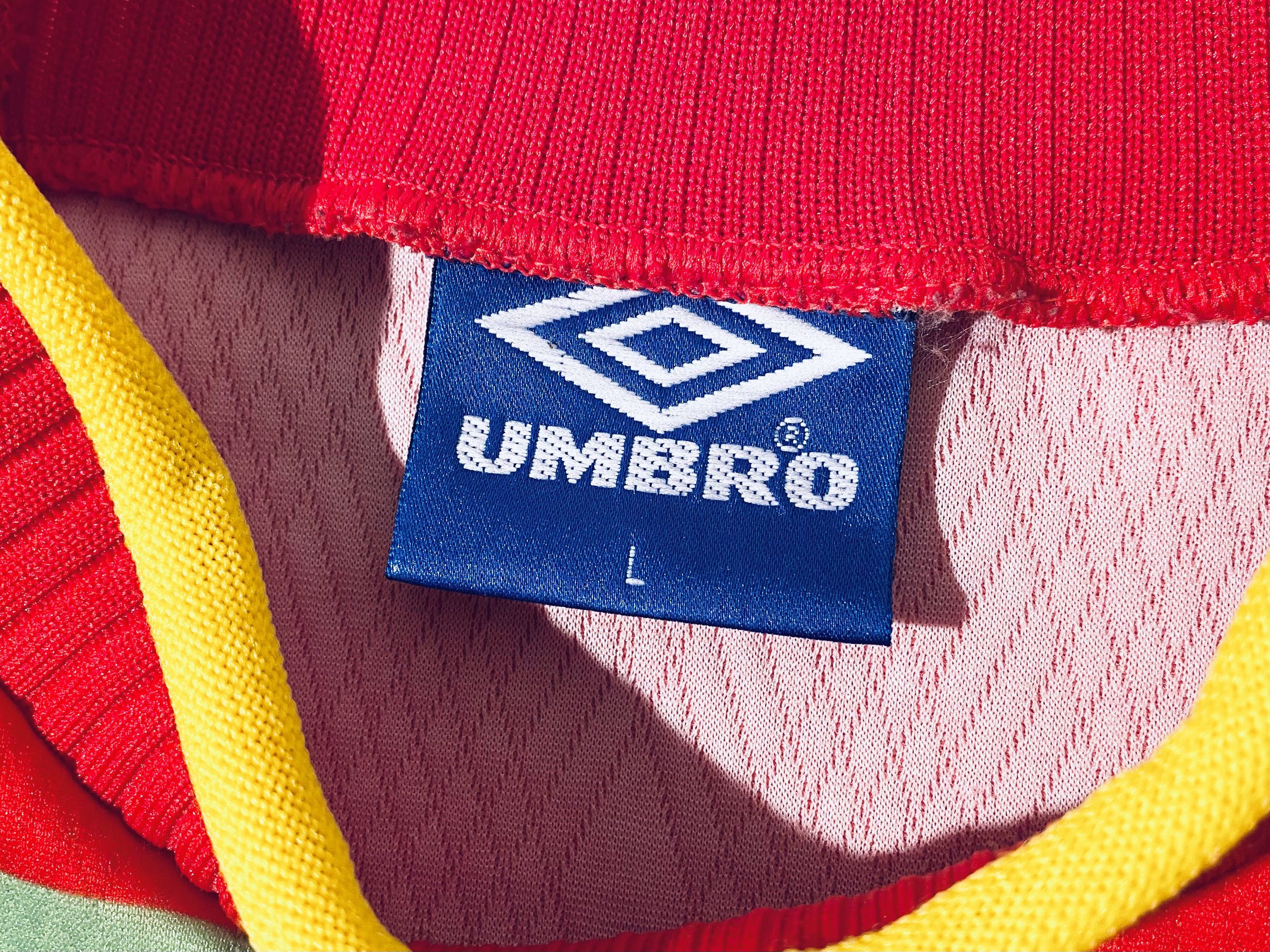 Umbro England Away Goalkeeper Euro 96 Football Shirt Jersey Size US L / EU 52-54 / 3 - 8 Thumbnail