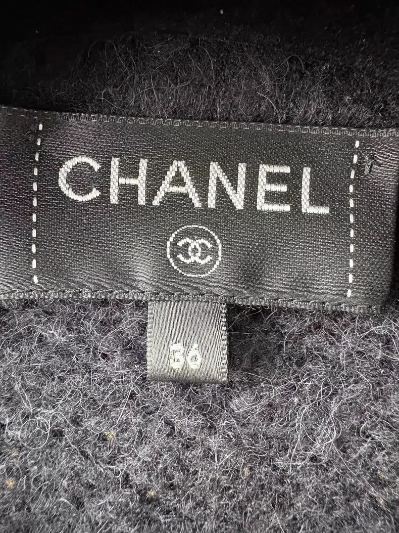 Chanel Chanel Black and silver schoolbag buckle teddy sweater kni Size XS / US 0-2 / IT 36-38 - 6 Thumbnail