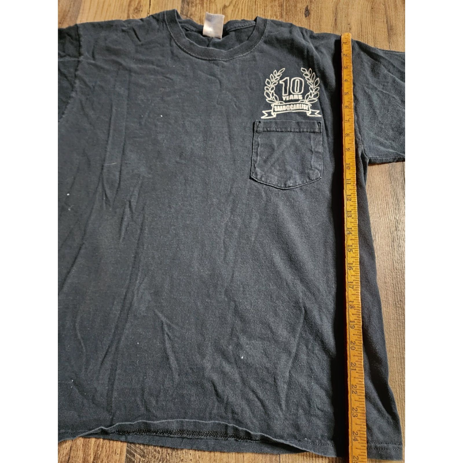 Gildan Retro Mens Shirt L Saab Carlisle 2010 Pocket Double Sided Distressed Size US L / EU 52-54 / 3 - 2 Thumbnail