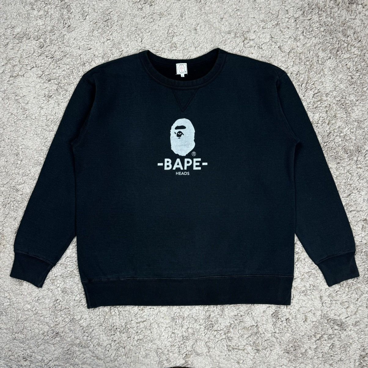 Bape Bape Heads Crewneck Size US L / EU 52-54 / 3 - 1 Thumbnail