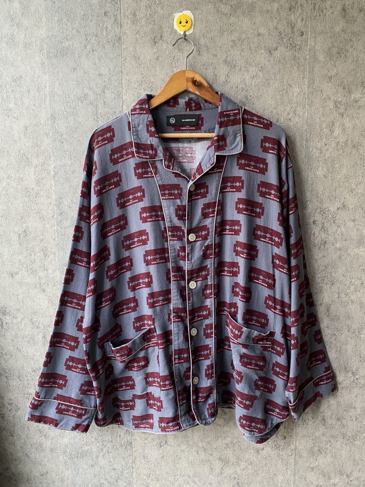 GU × Undercover GU x Undercover Sleepwear Shirt Fullprint Design Size US XXL / EU 58 / 5 - 3 Thumbnail