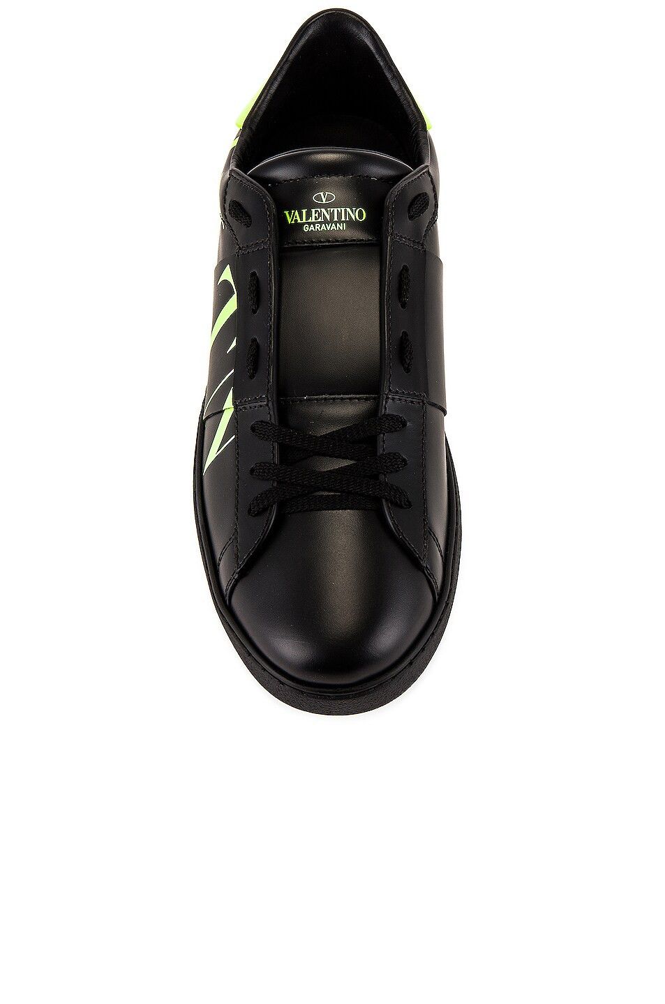 Valentino o1y0525 Logo Leather Low-Top Sneakers in Black Size US 6 / EU 39 - 4 Thumbnail