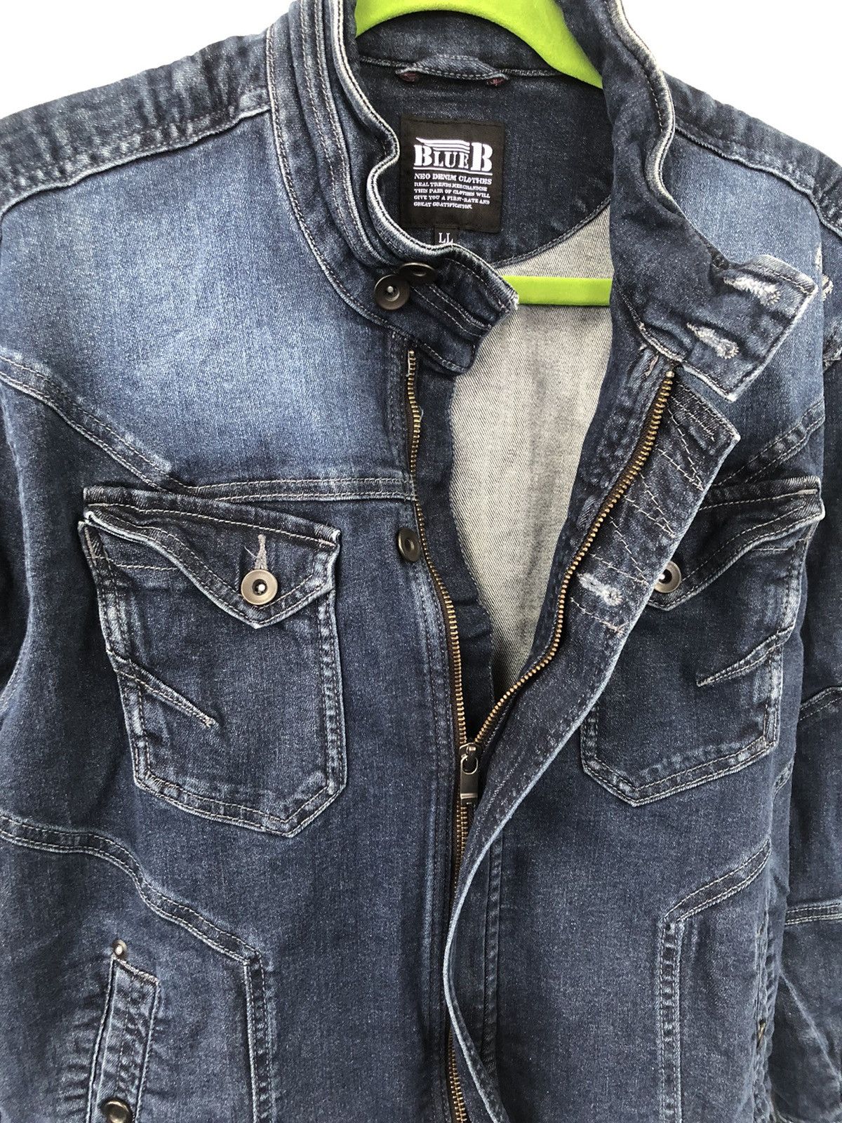 Vintage Blue B Neo Denim Jacket Size US M / EU 48-50 / 2 - 8 Thumbnail