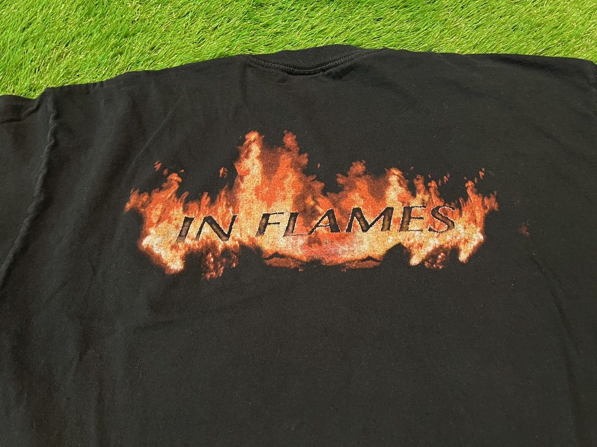 Band Tees × Vintage Vintage In Flames - 00s Band Tee Flame Face Devil 2-SIDED Size US XL / EU 56 / 4 - 5 Thumbnail