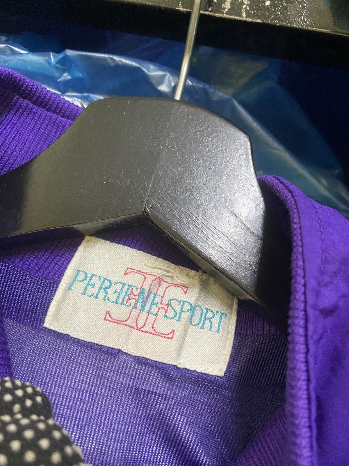 Vintage Vintage Perjeni Sport Purple Abstract Windbreaker Jacket Size US M / EU 48-50 / 2 - 6 Thumbnail