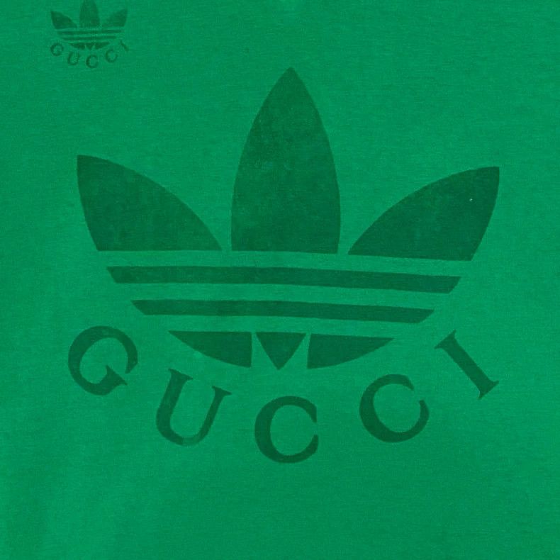 Gucci Gucci Adidas co-branded green short sleeves Size S / US 4 / IT 40 - 3 Thumbnail