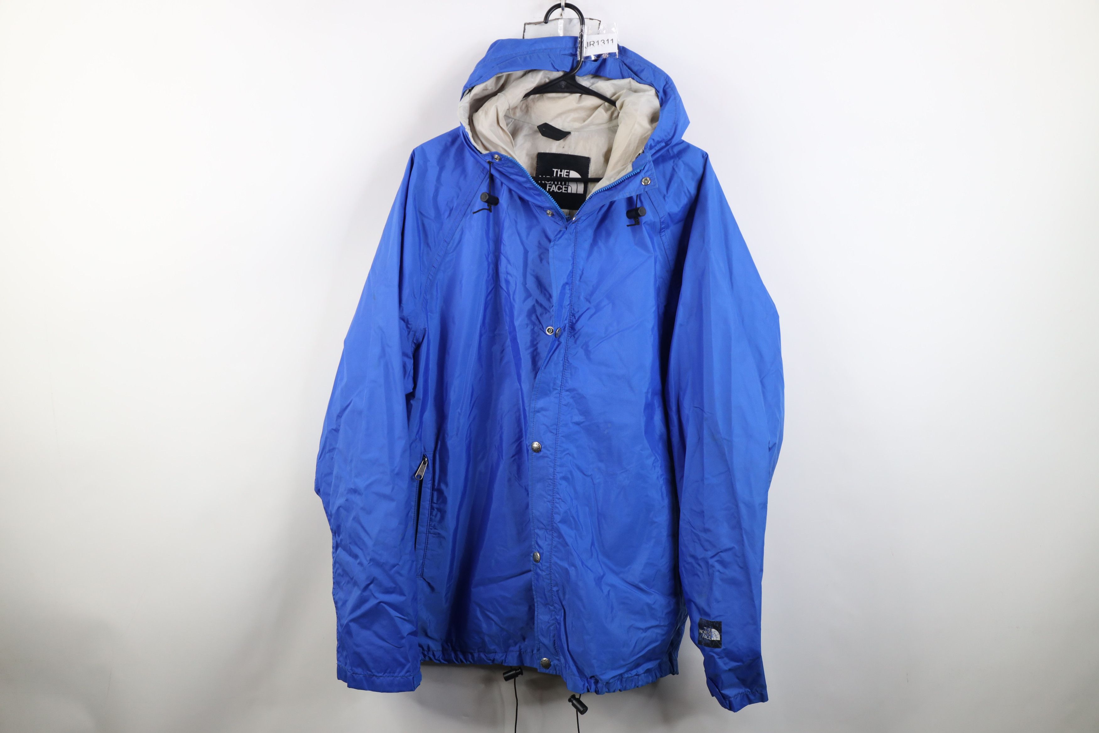 The North Face Vintage 90s The North Face Hooded Rain Jacket Blue USA Size US XL / EU 56 / 4 - 1 Thumbnail