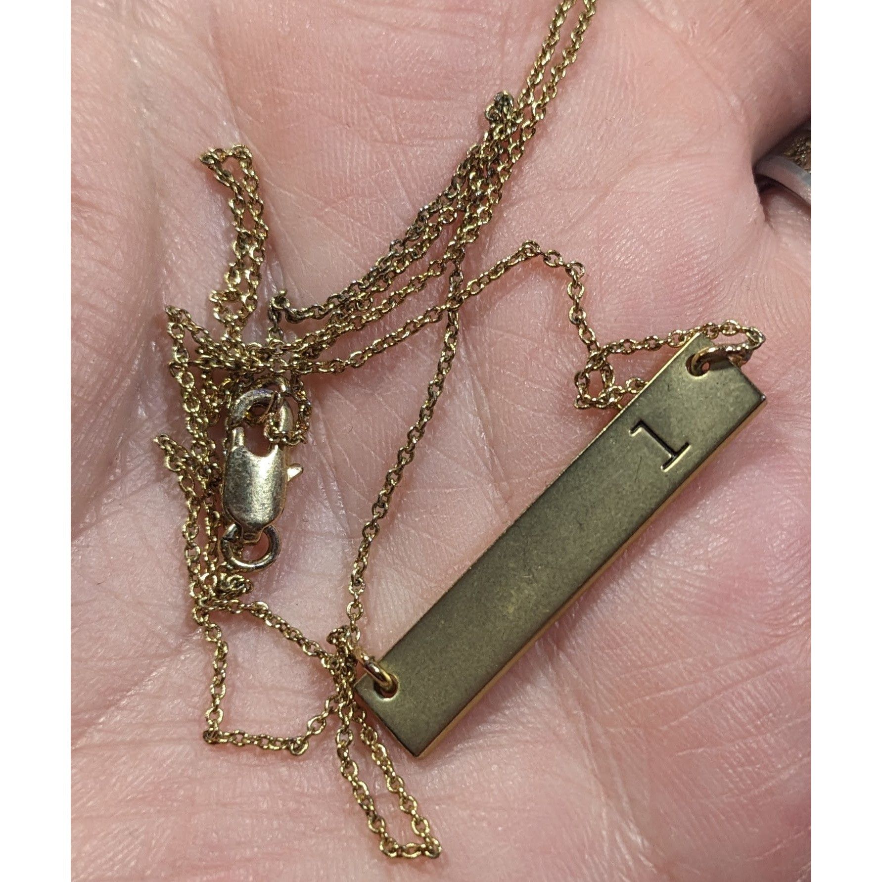 Other Simple Elegant Letter L Initial Gold Tone Pendant Necklace Size ONE SIZE - 4 Thumbnail