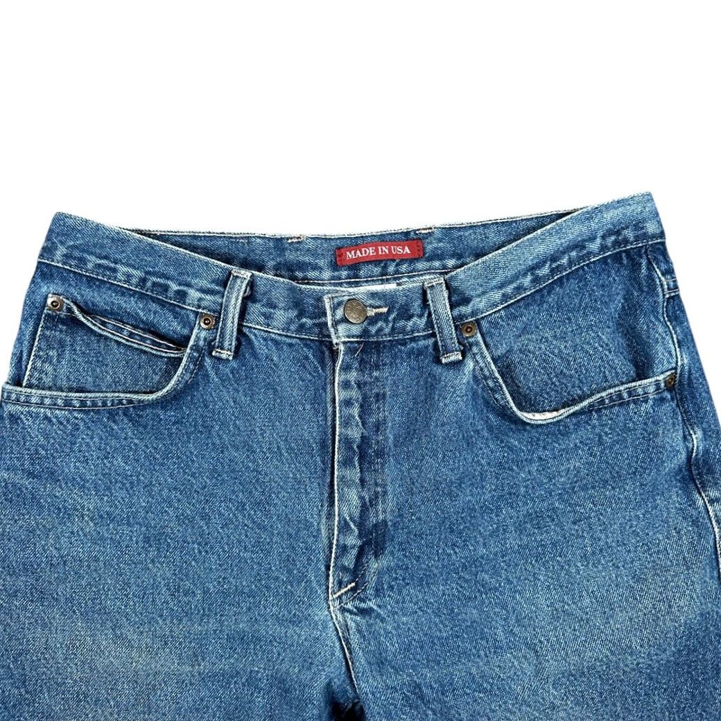 Vintage VINTAGE Ely Cattleman Jeans Mens 33x26 Blue Denim Dark Wash Western USA 90s Mens Jeans Blue Denim 90s USA Ely Cattleman Jeans Size US 33 - 3 Thumbnail