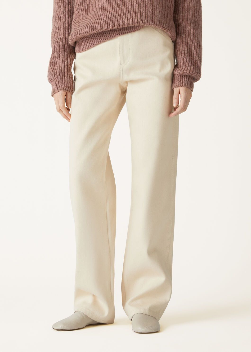 Loro Piana o1srvl11e0825 FAO4188 Etienne Denim Pant in White Size 26" / US 2 / IT 38 - 4 Thumbnail