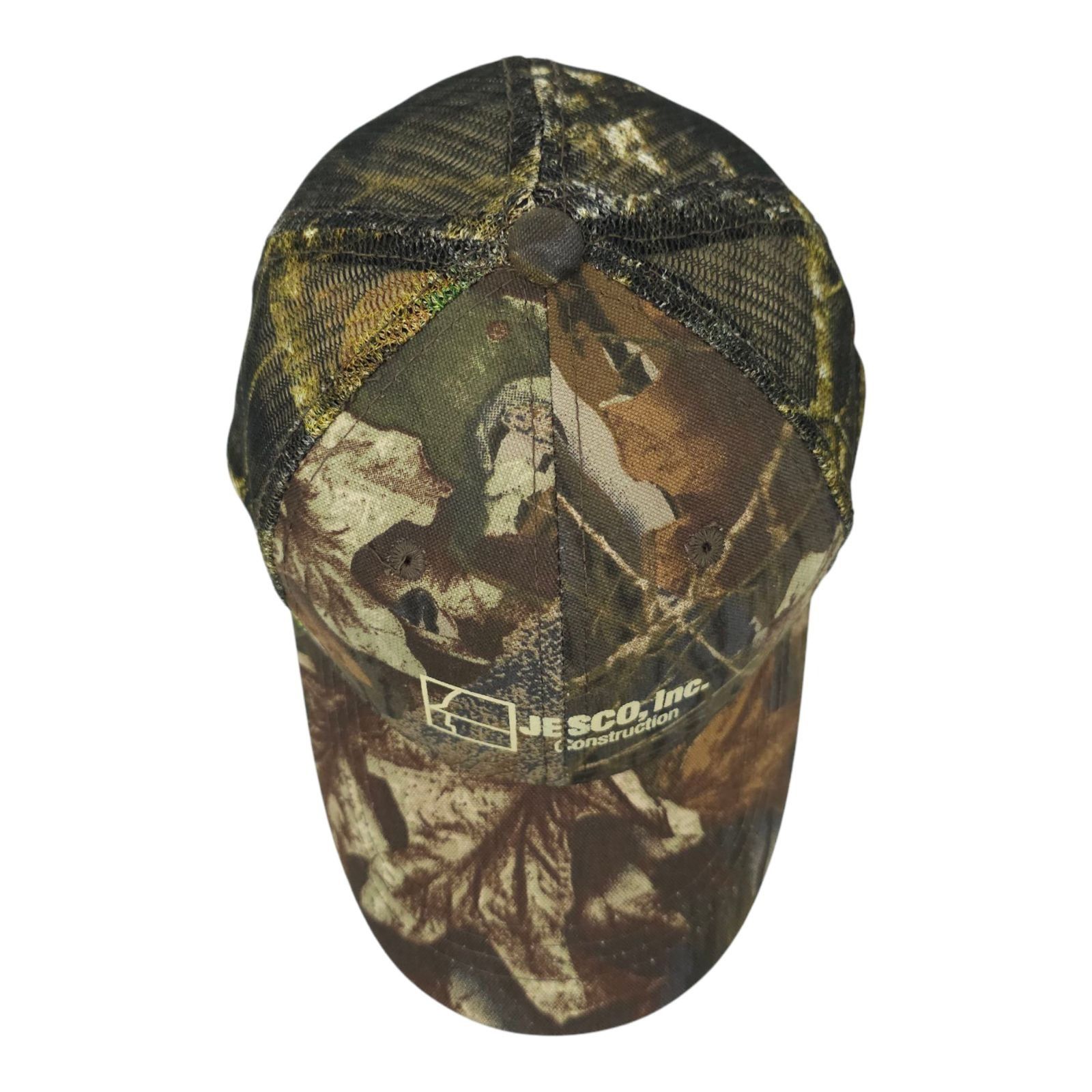 Other JESCO Construction Camo Mesh Strapback Cap Logo Trucker Hat Size ONE SIZE - 6 Thumbnail