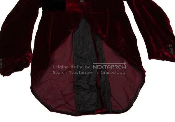 Comme des Garcons Comme des Garcons Red Retro Velvet Tailcoat Size M / US 6-8 / IT 42-44 - 8 Thumbnail