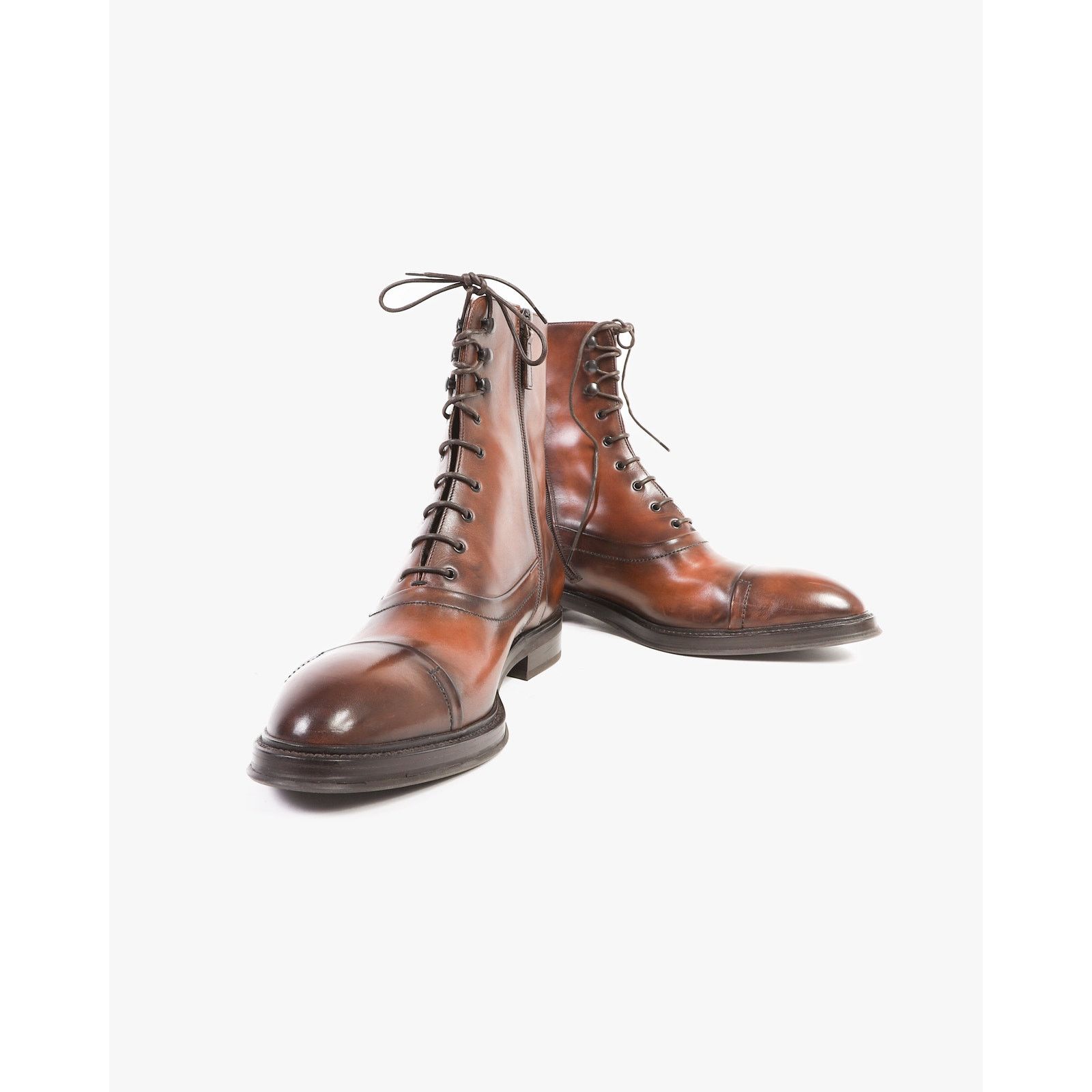 Berluti FW17 Eris Bergen Lace Boots in Brown Leather Size US 11 / EU 44 - 5 Thumbnail