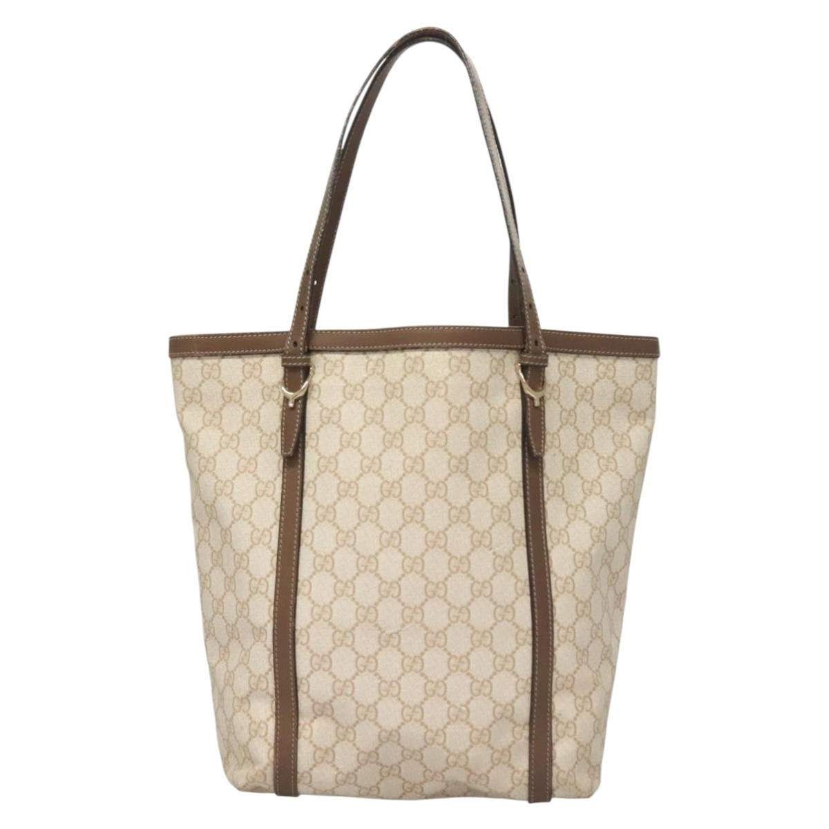 Gucci GUCCI GG Supreme Tote Bag Pvc White Gold Size ONE SIZE - 2 Thumbnail