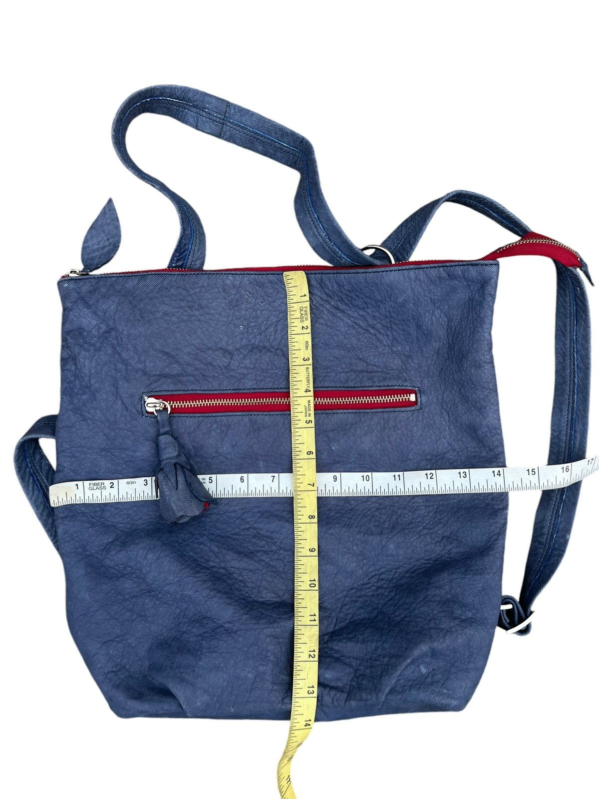 Leather Vintage Brongel Japan Patina Napa Leather 2 Way Backpack Bag Size ONE SIZE - 25 Thumbnail