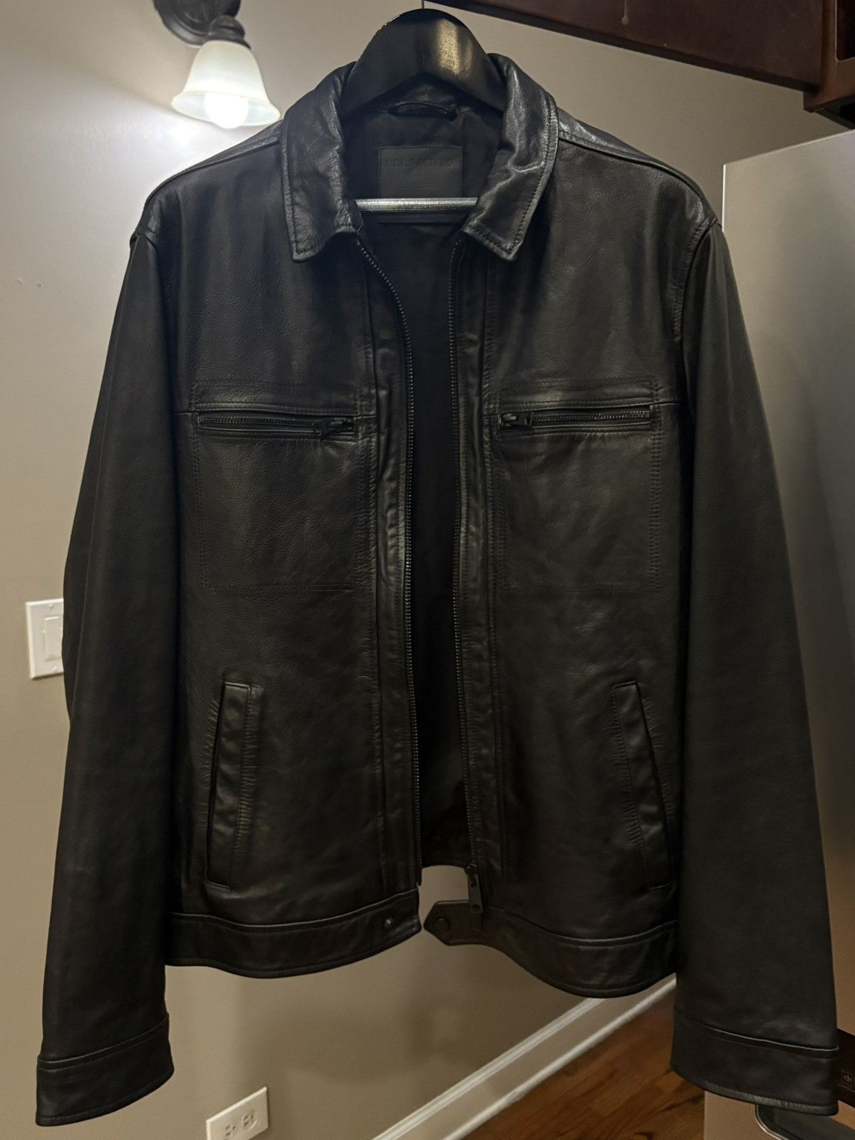 Allsaints Allsaints Lark Leather Jacket Size XXL Size US XXL / EU 58 / 5 - 1 Thumbnail