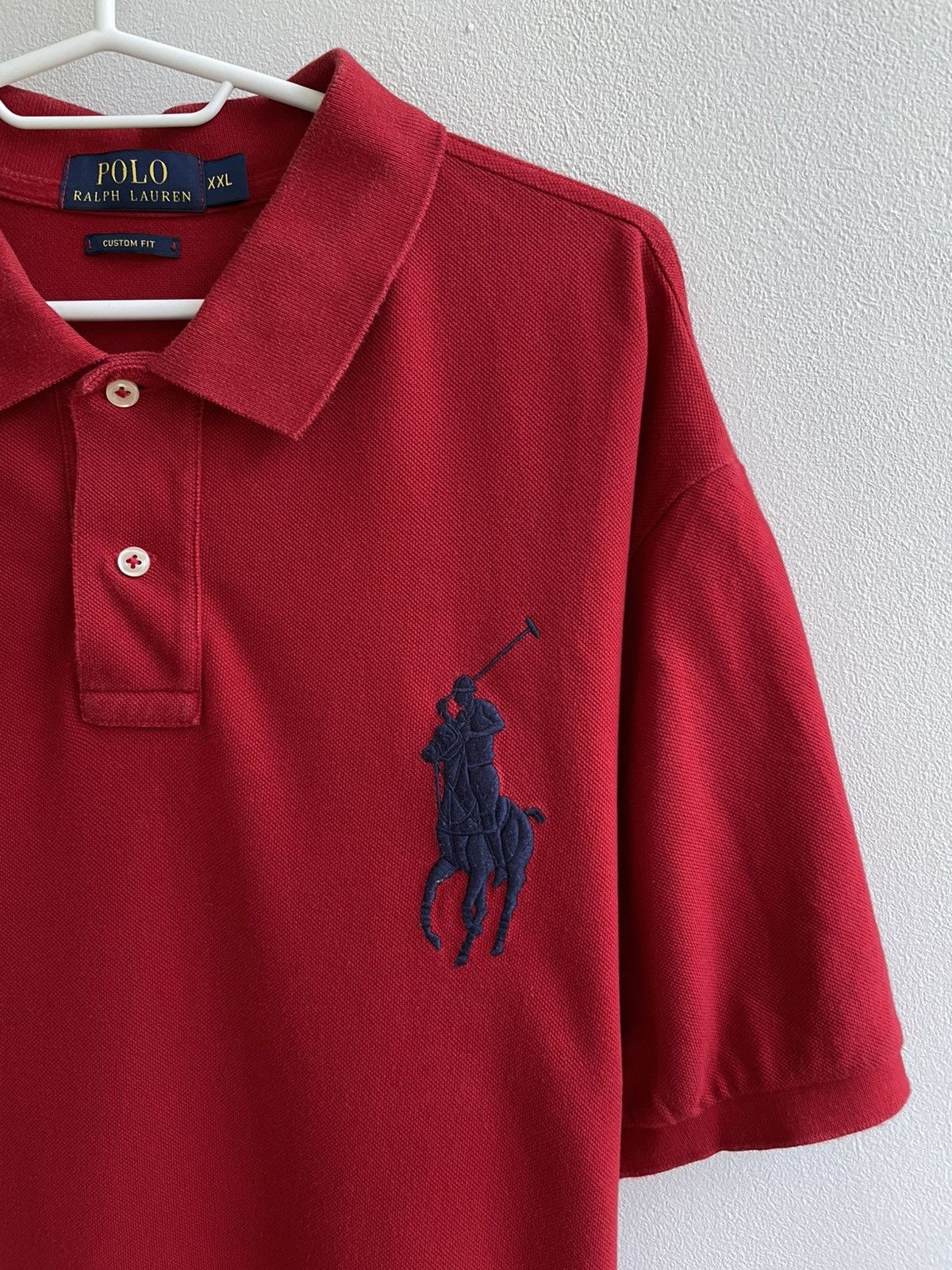 Polo Ralph Lauren × Vintage Polo Ralph Lauren Great Britain 3 Flag PRL Red Polo Shirt Size US XXL / EU 58 / 5 - 5 Thumbnail