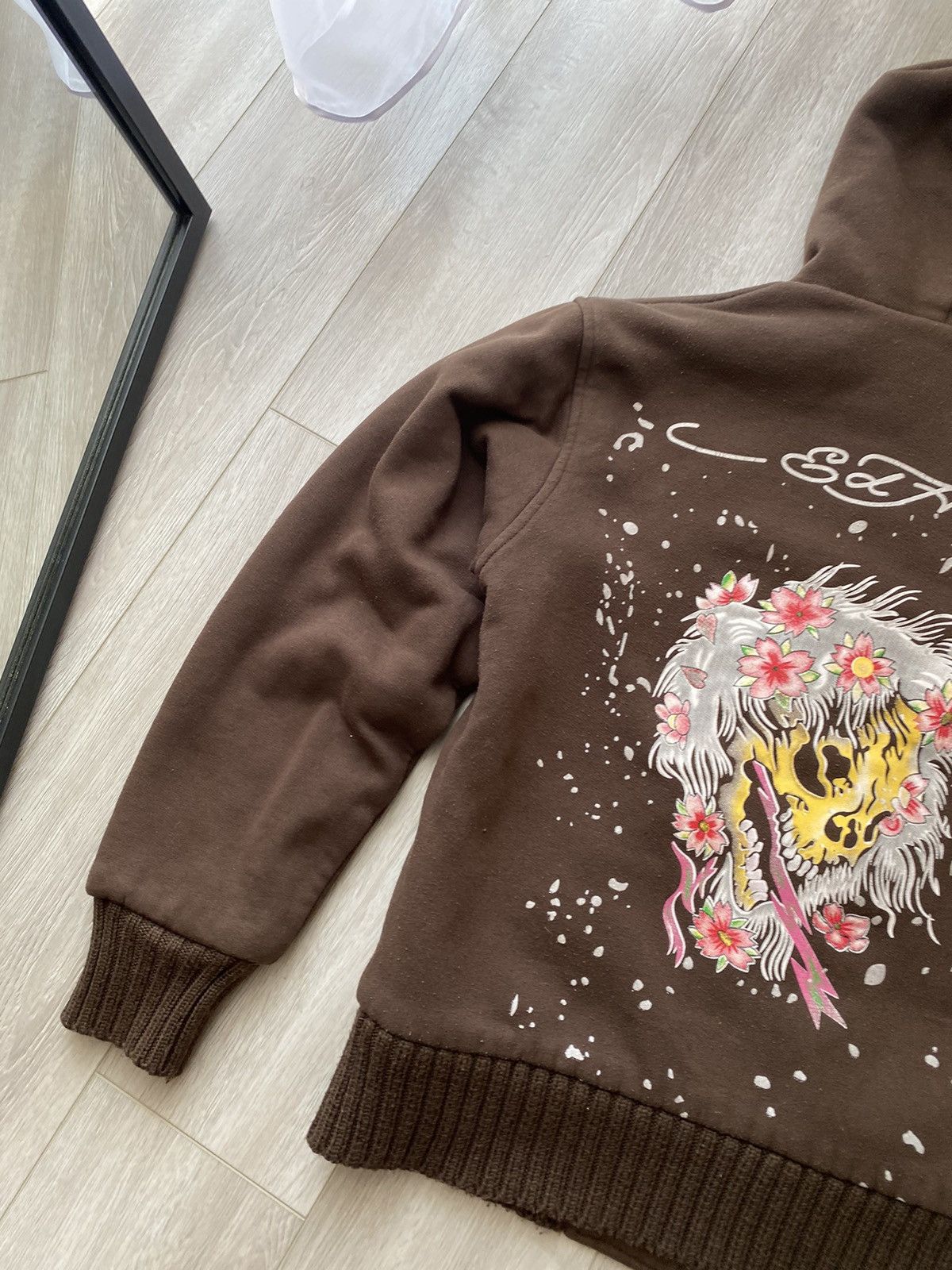 Christian Audigier × Ed Hardy 💥RARE💥 Ed Hardy cozy fur zip up hoodie y2k tatoo swag drip Size M / US 6-8 / IT 42-44 - 2 Thumbnail