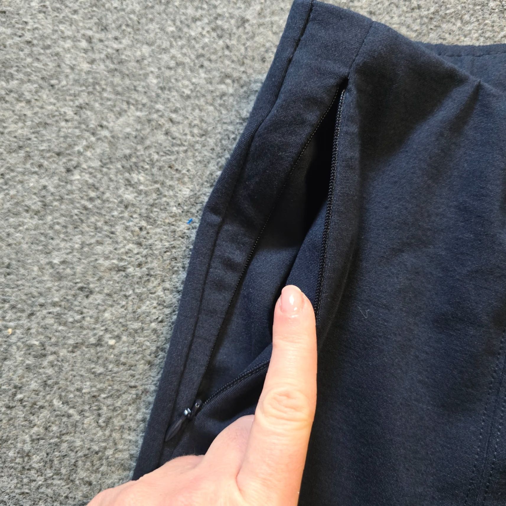 J. Jill J. Jill Pants Womens Large Blue Ponte Stretch Pull On Wide-Leg Casual Pockets Size 36" / US 14 / IT 50 - 4 Thumbnail