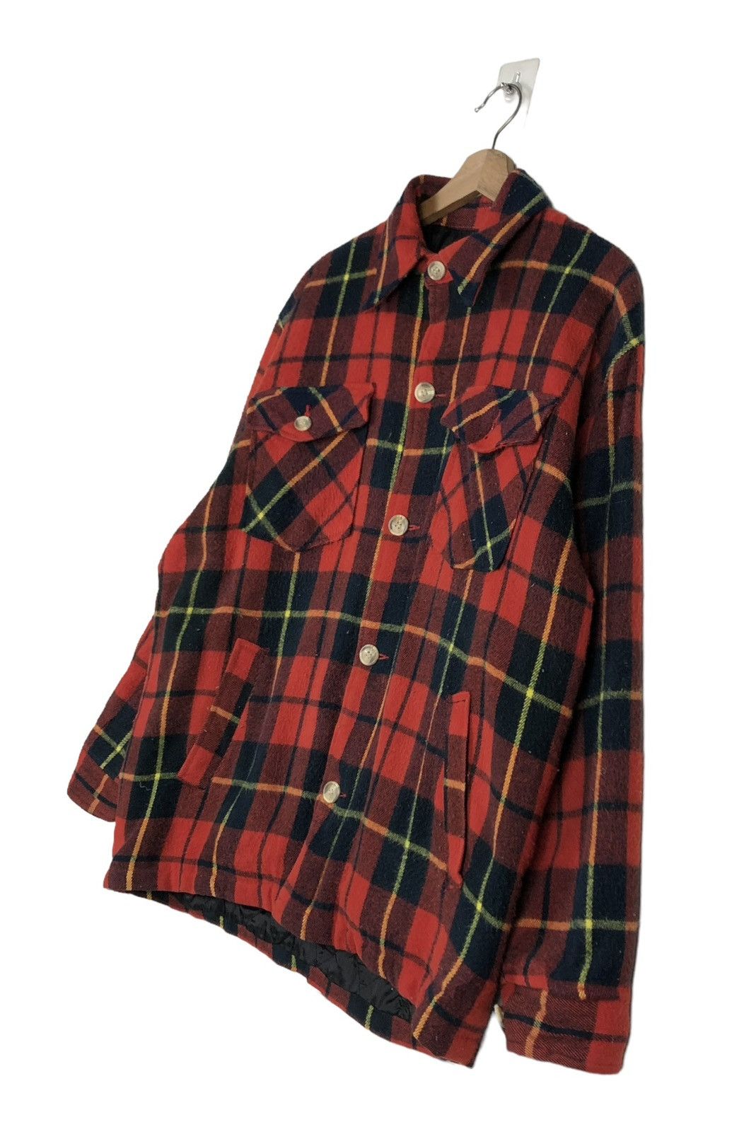 Japanese Brand 🔥VINTAGE BUTTON JACKET TASS FINDER HUNTING TARTAN DESIGN Size US L / EU 52-54 / 3 - 2 Thumbnail
