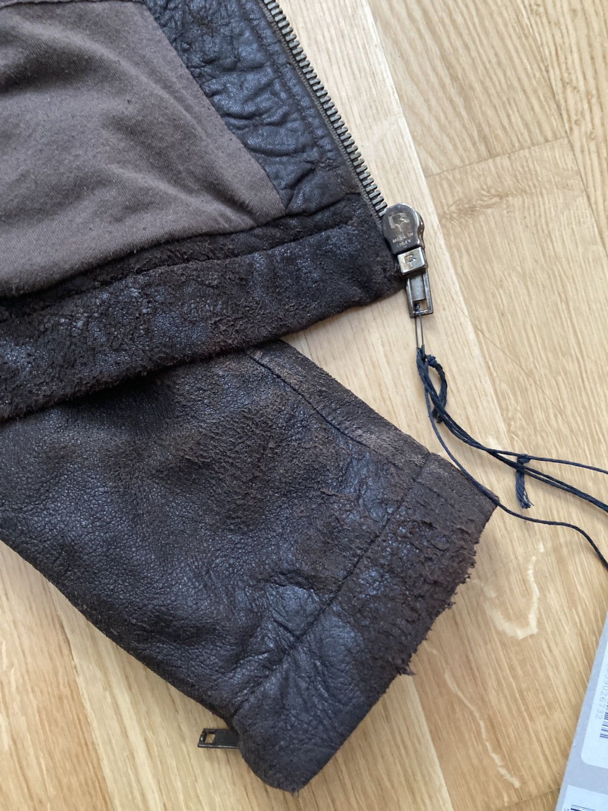 Rick Owens F/W 09 “CRUST” Bitter Blistered Lamb Mollino Leather Jacket Size US L / EU 52-54 / 3 - 21 Thumbnail