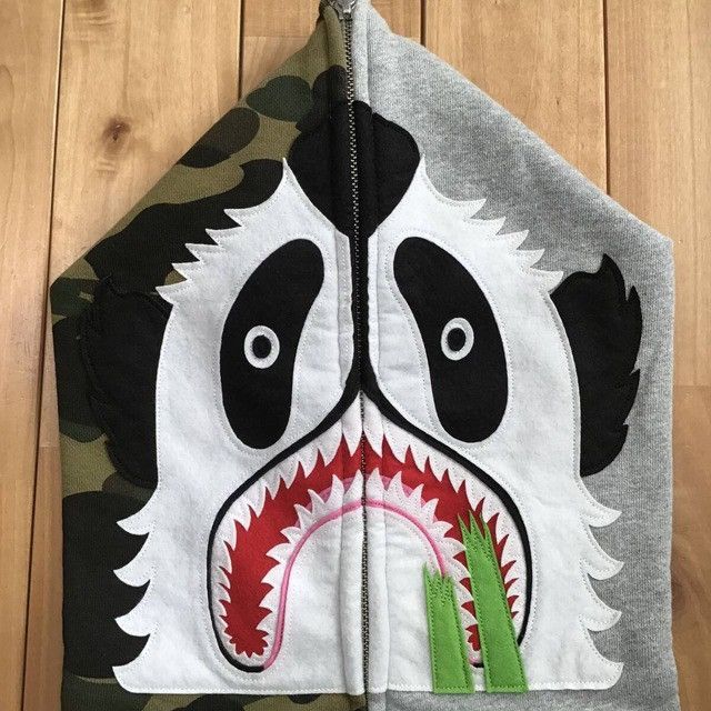 Bape BAPE camo Panda full zip hoodie a bathing ape Size US L / EU 52-54 / 3 - 3 Thumbnail