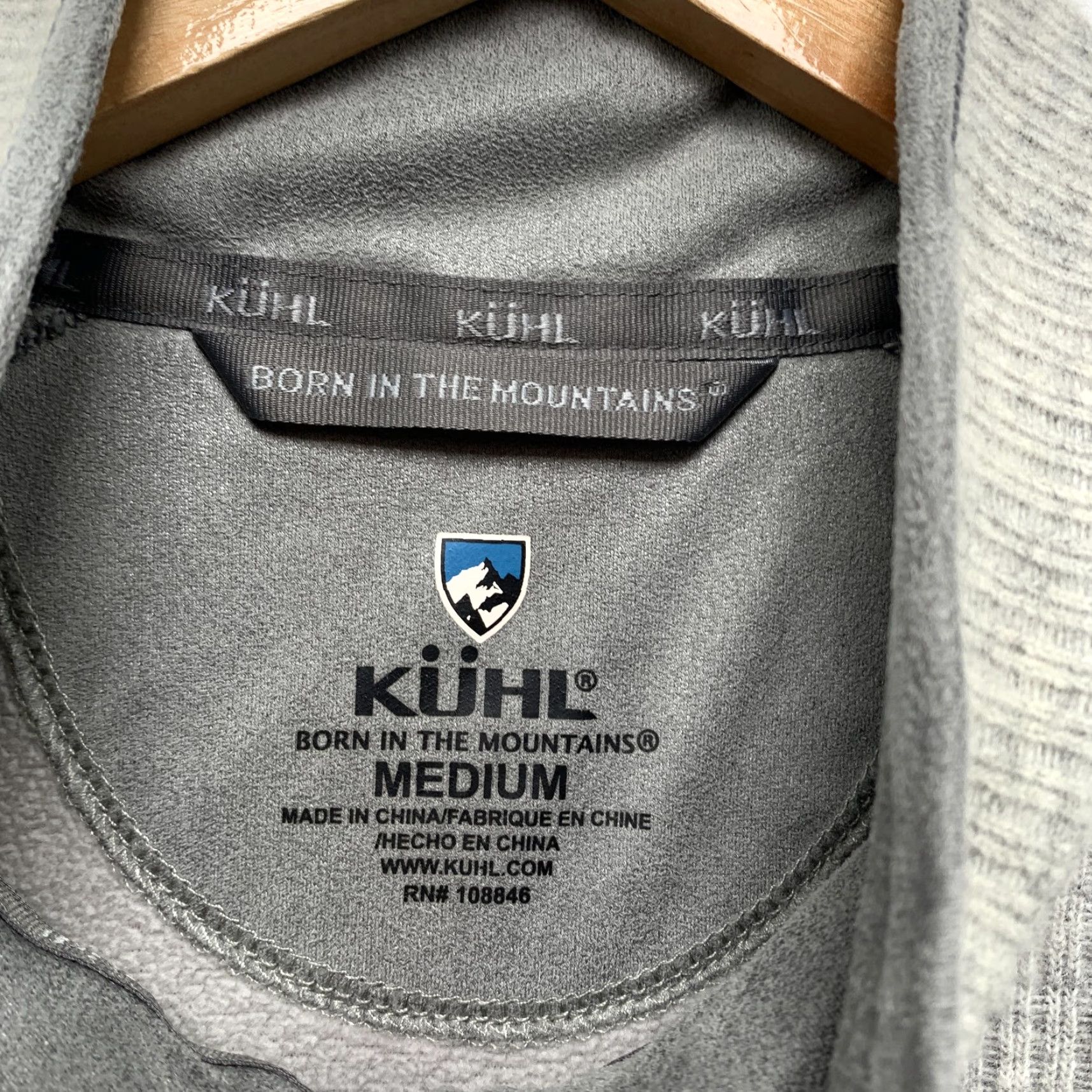 Vintage Kuhl Pullover Sweater 1/4 Zip Womens Medium Long Sleeve Mens Medium Gray 1/4 Zip Knit Fleece Casual Winter Spring Fall Regular Shirt Mens Womens Size M / US 6-8 / IT 42-44 - 3 Thumbnail
