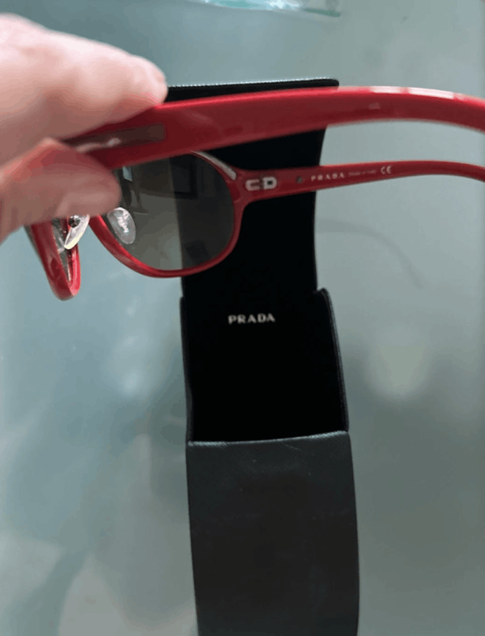 Prada Sunglasses Logo Luna Rossa Sport 90s Red Tab EX0244