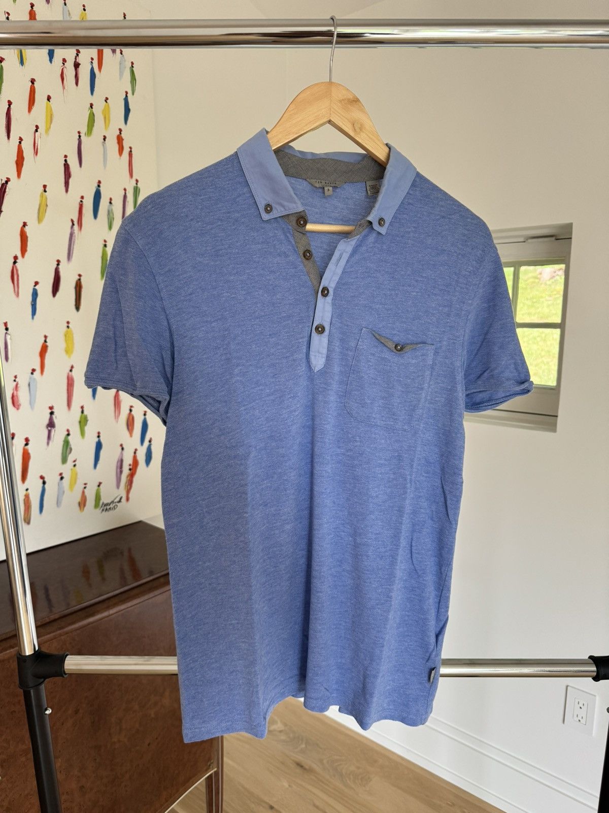Ted Baker Ted Baker Heather Polo Size US S / EU 44-46 / 1 - 1 Thumbnail