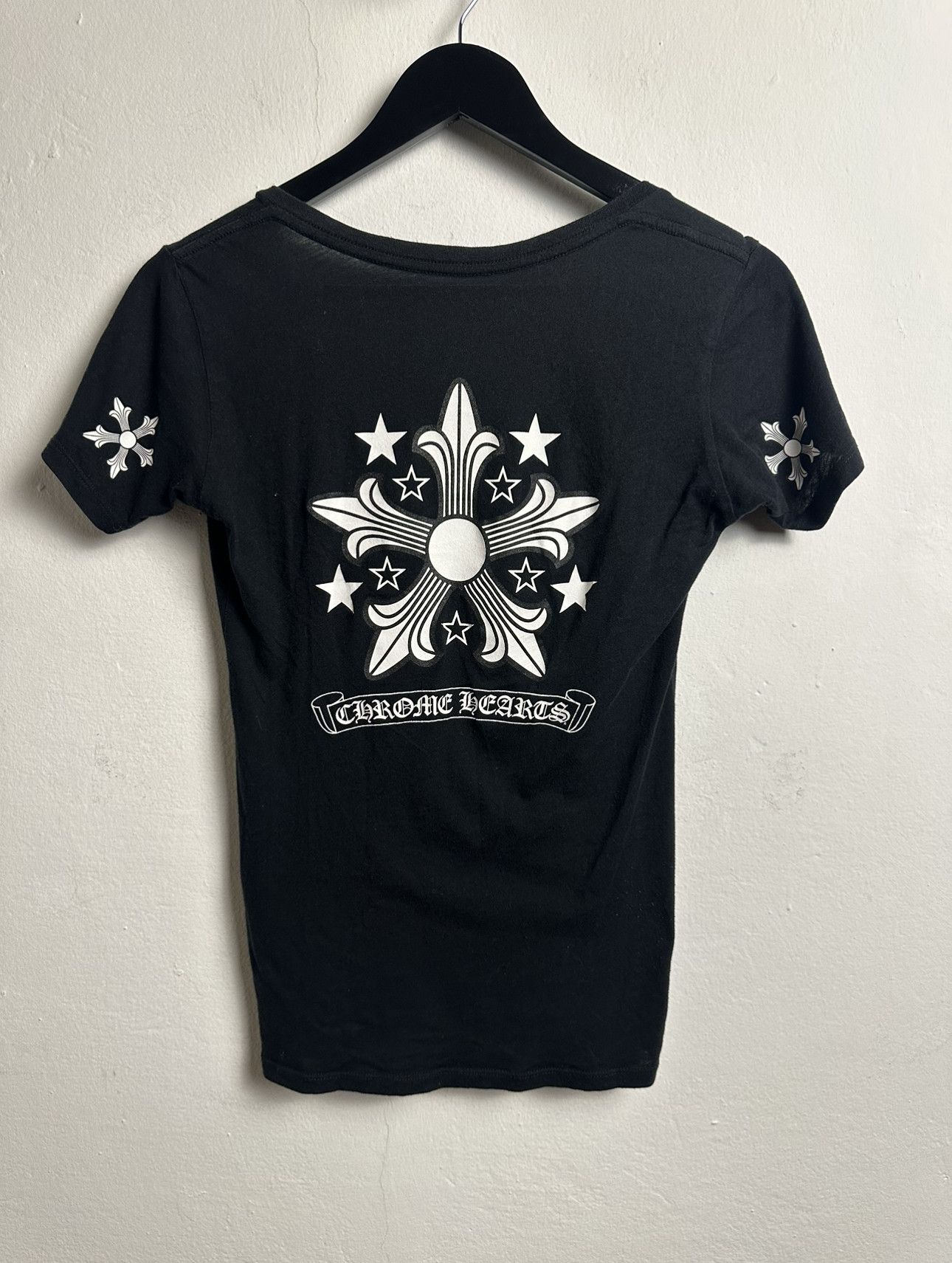 Chrome Hearts V-Neck T-Shirt Short Sleeve T Shirts
