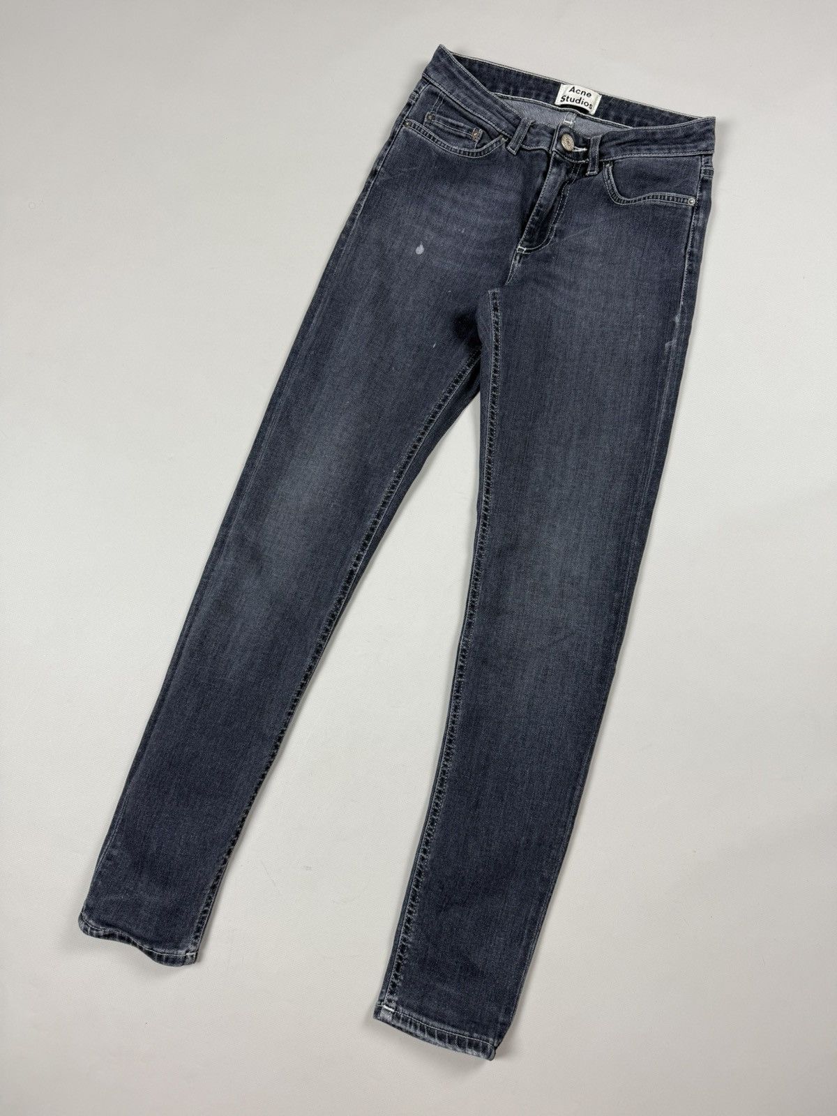 Acne Studios Acne Studios Skin 5 LT Raven Ladies Skinny Jeans Size 24" / US 00 / IT 34 - 6 Thumbnail