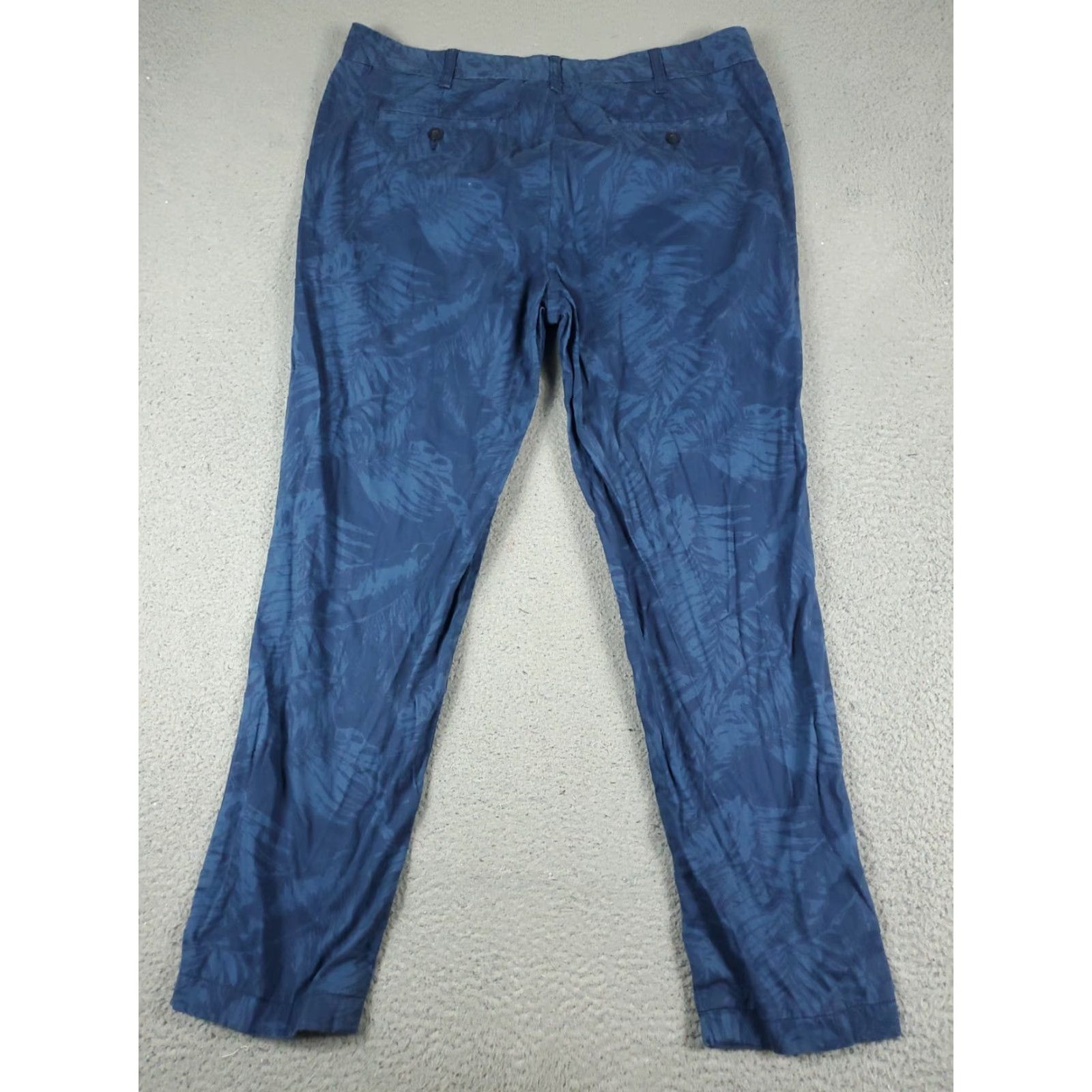 Nautica Nautica Chino Pants Mens 38x30 Blue Flat Front Casual Trousers Size US 38 / EU 54 - 6 Thumbnail