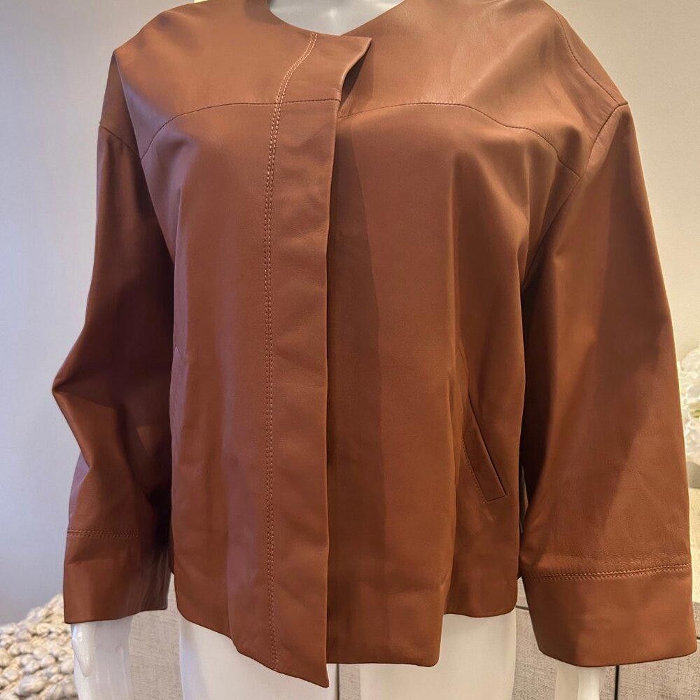 Coach Coach Lightweight Leather Jacket Size L / US 10 / IT 46 - 3 Thumbnail