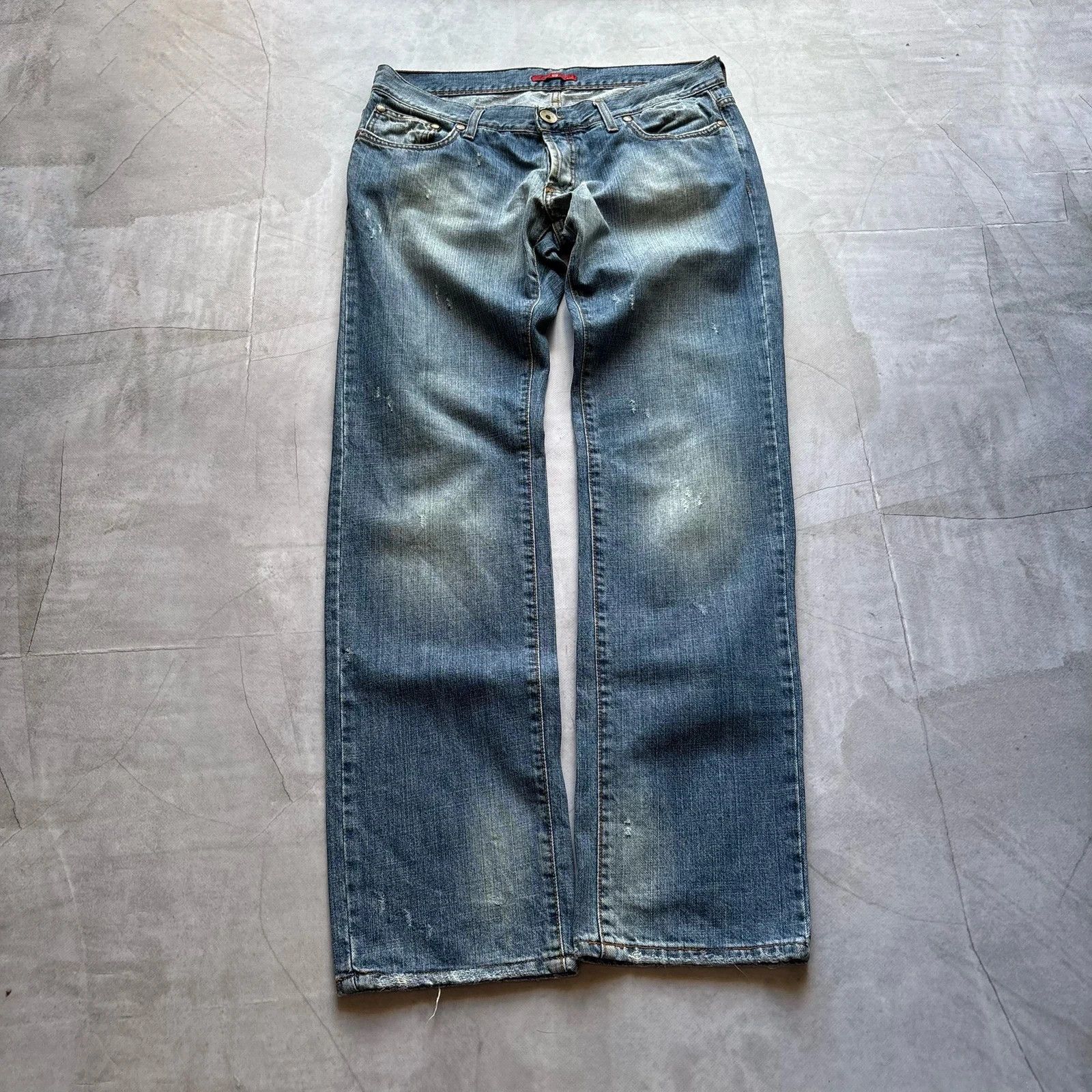 Hysteric Glamour 00s Angel Devil Wings Jeans Gothic trashed Punk avant garde Size US 32 / EU 48 - 3 Thumbnail