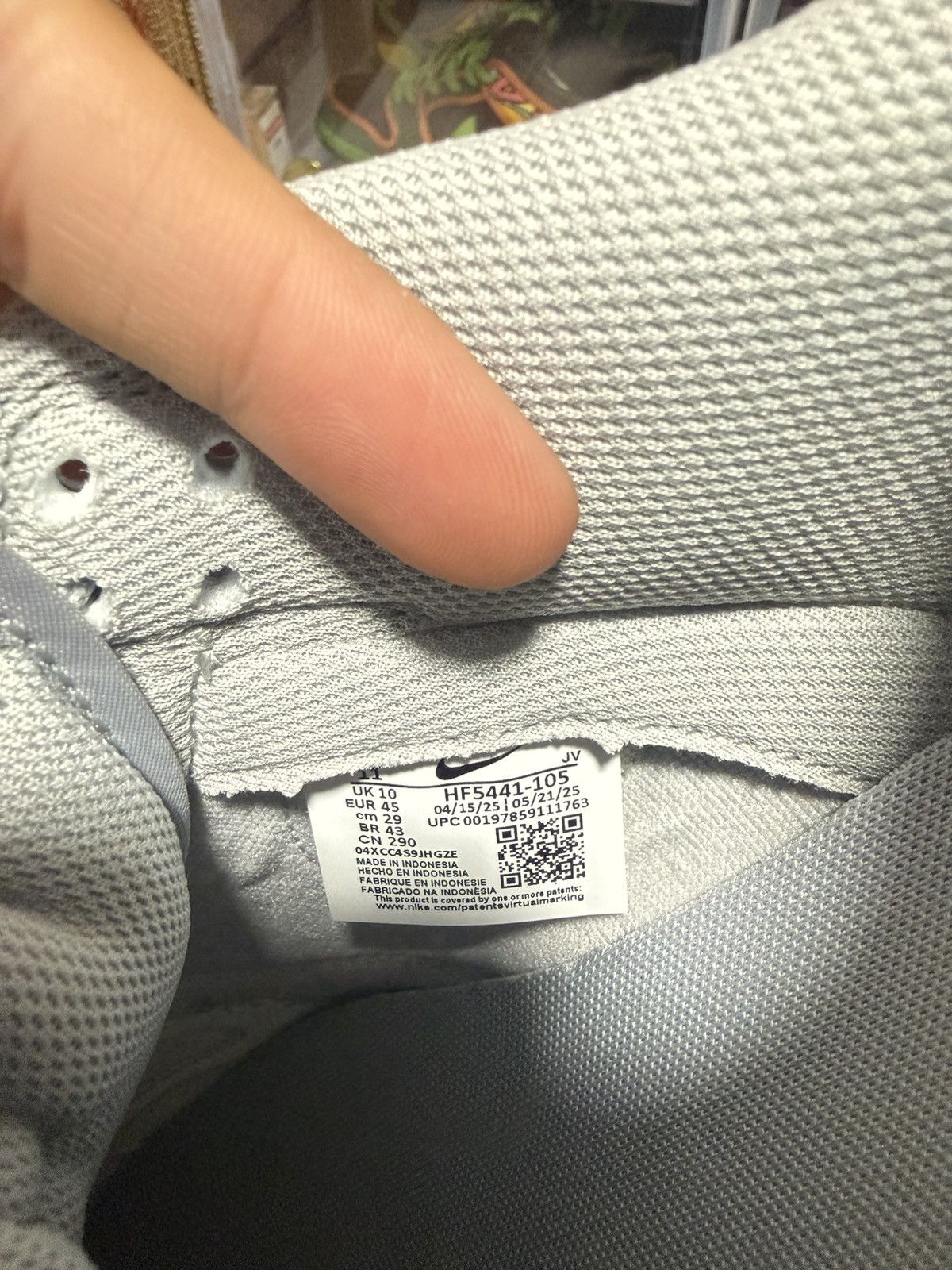 Nike Nike Dunk Low White Light Smoke Grey Size US 11 / EU 44 - 8 Thumbnail