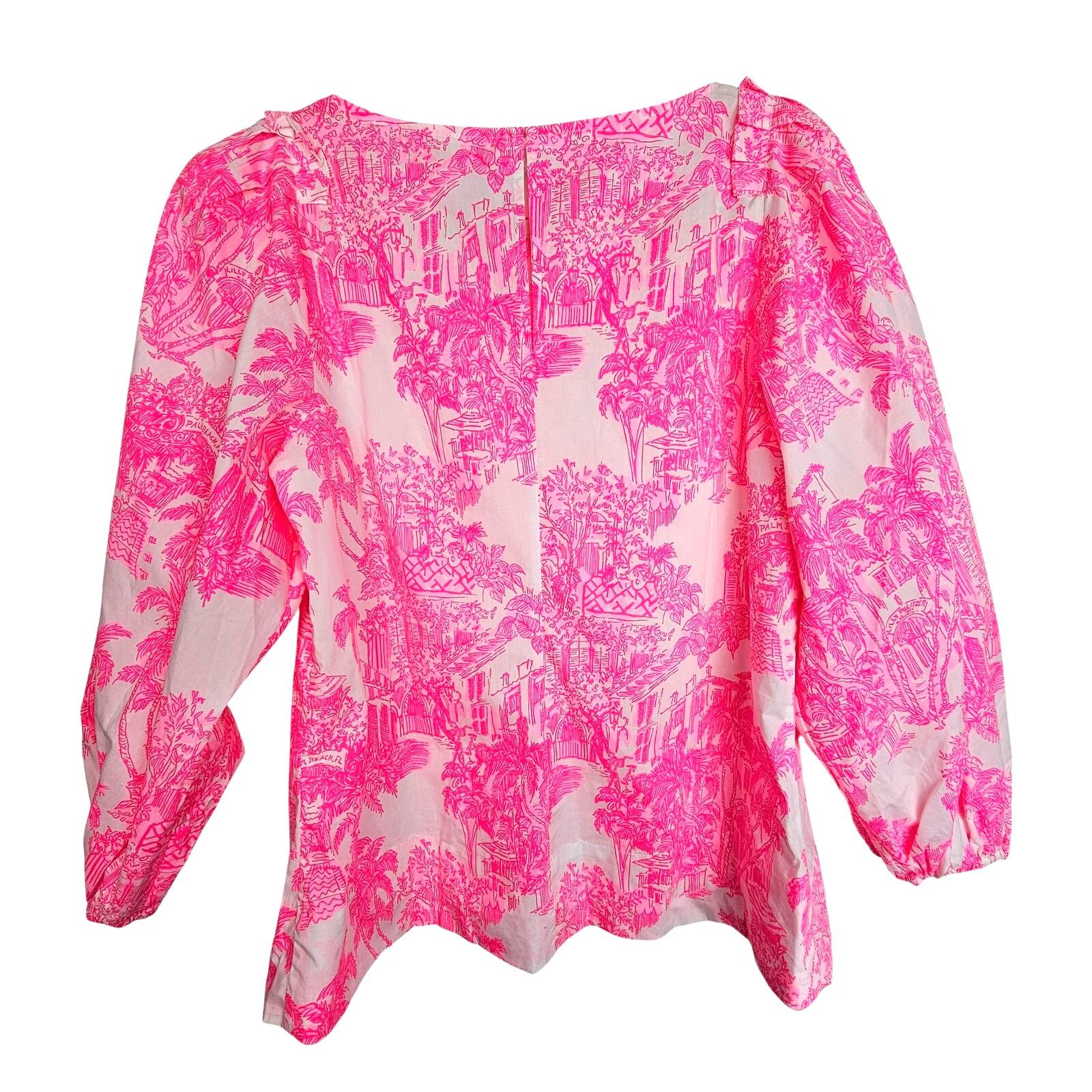 Lilly Pulitzer Lilly Pulitzer Barbara Top Palm Beach Anniversary Toile 6 Size M / US 6-8 / IT 42-44 - 12 Thumbnail