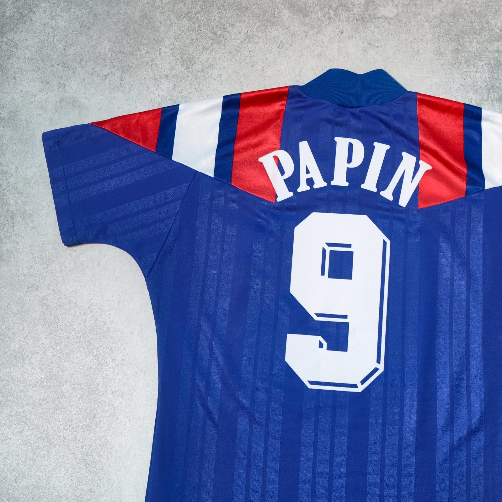 Adidas 1992/94 France Home Shirt Adidas Papin (S/M) Size US S / EU 44-46 / 1 - 3 Thumbnail