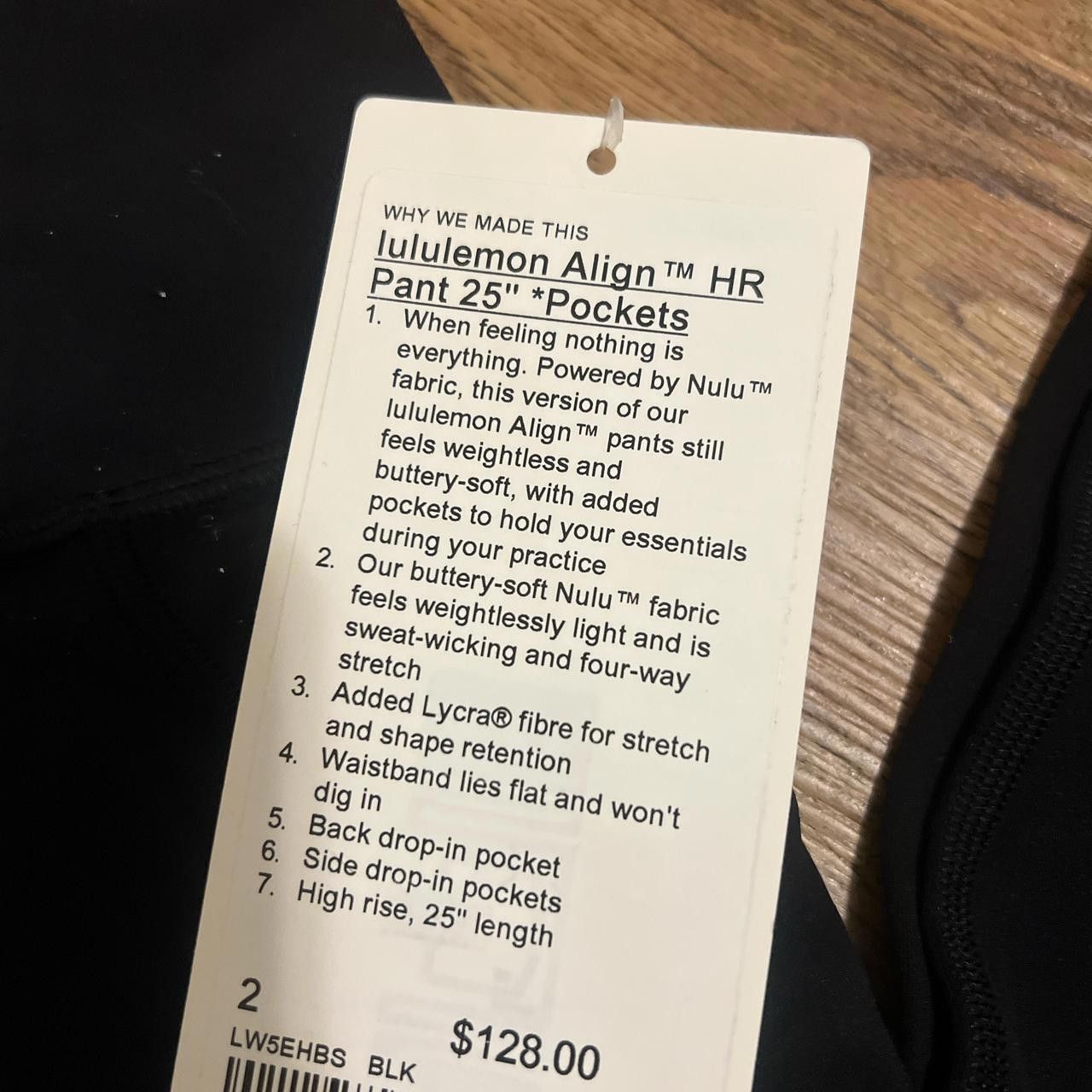 Lululemon Lululemon Align high-rise leggings in black #leggings Size 26" / US 2 / IT 38 - 2 Thumbnail
