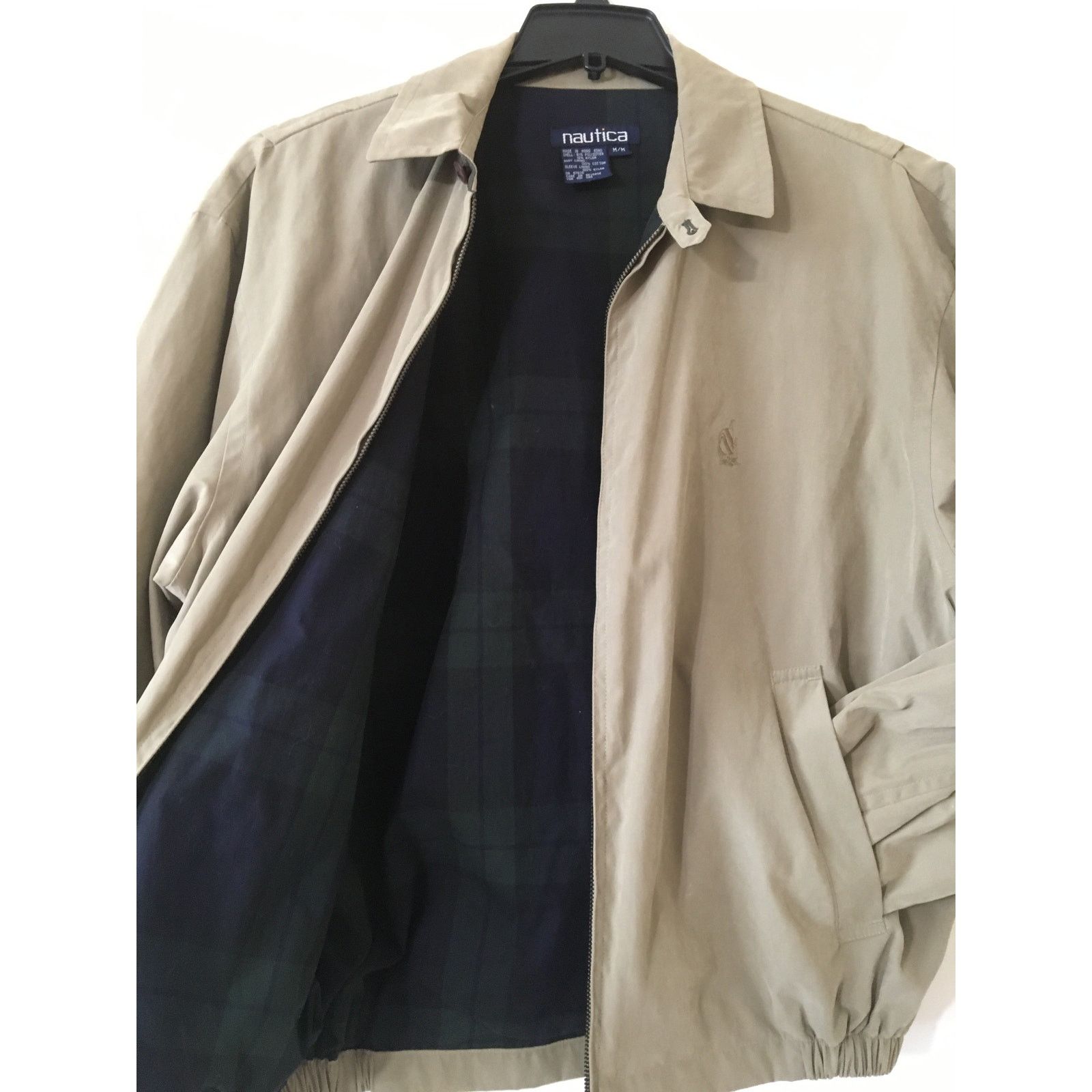 Nautica Nautica Medium Khaki Colored Lined Windbreaker Jacket Size US M / EU 48-50 / 2 - 8 Thumbnail