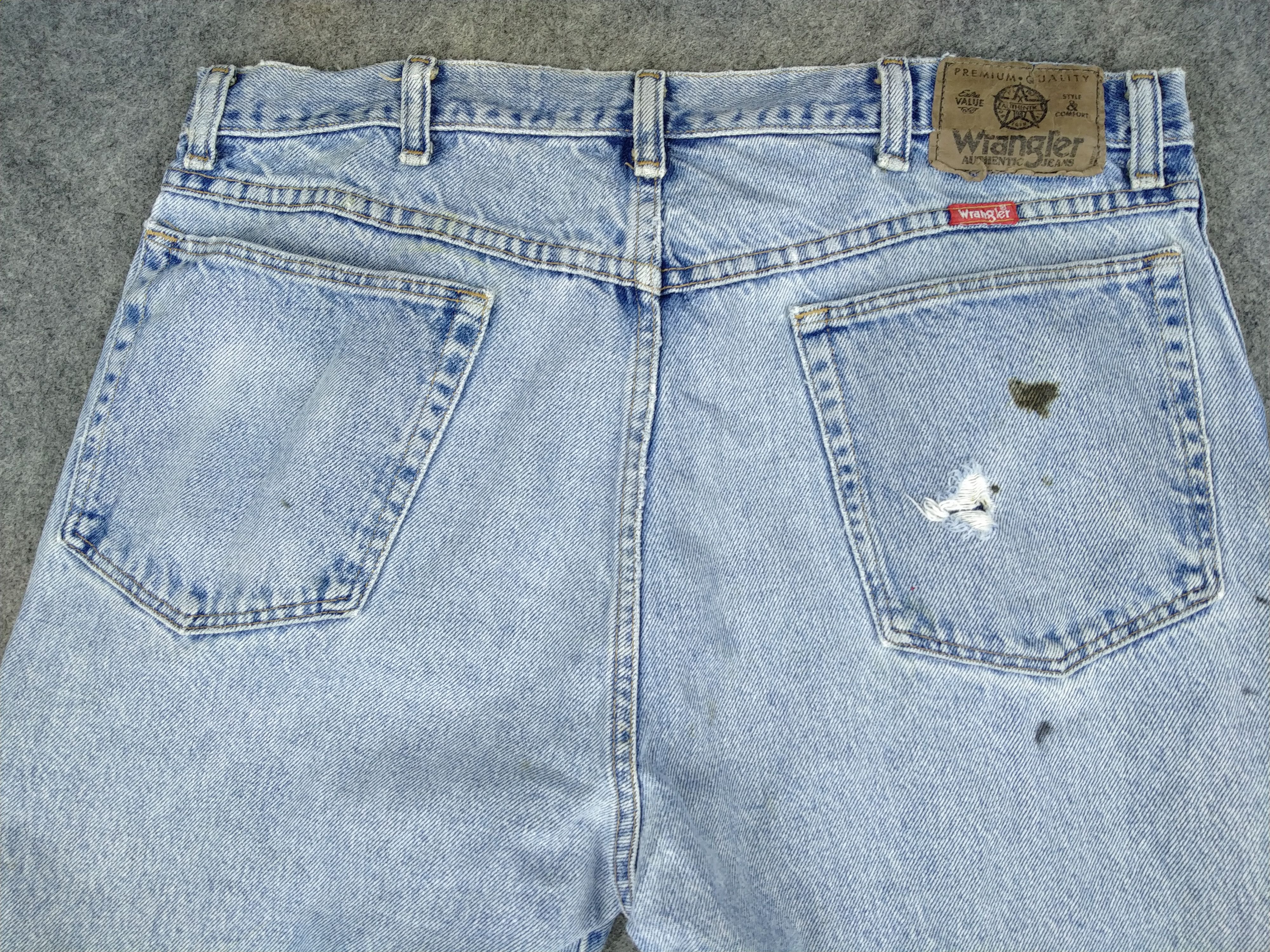 Vintage Vintage Light Wash Wrangler Jeans Denim 34x29.5 -JN474 Size US 34 / EU 50 - 4 Thumbnail